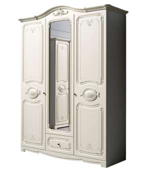 Шкаф трехдверный Азалия Крем