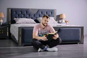 Кровать 180*200 Луиза Антрацит