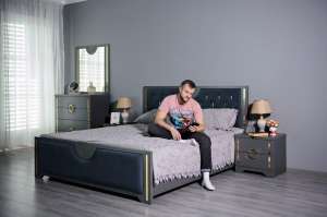Кровать 160*200 Луиза Антрацит
