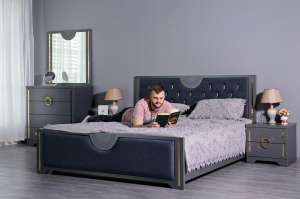 Кровать 160*200 Луиза Антрацит