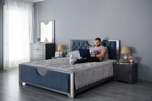 Кровать 160*200 Луиза Антрацит