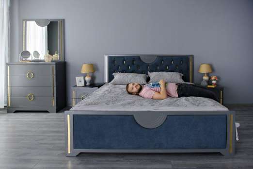 Кровать 160*200 Луиза Антрацит