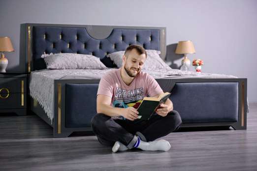 Кровать 160*200 Луиза Антрацит