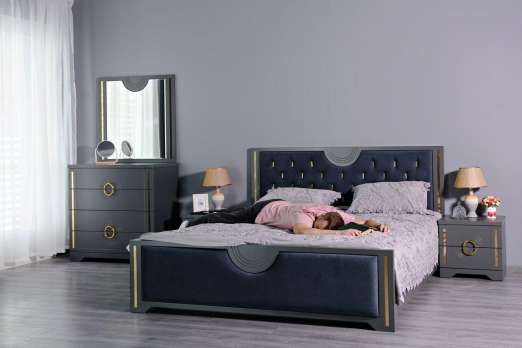 Кровать 160*200 Луиза Антрацит