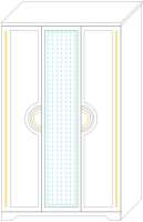 Шкаф 3-х дверный Луиза