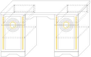 Трельяж  Луиза Антрацит