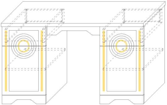 Трельяж  Луиза Антрацит