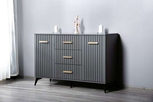 Комод 3-х ящ с дверьми (без подзеркальника)