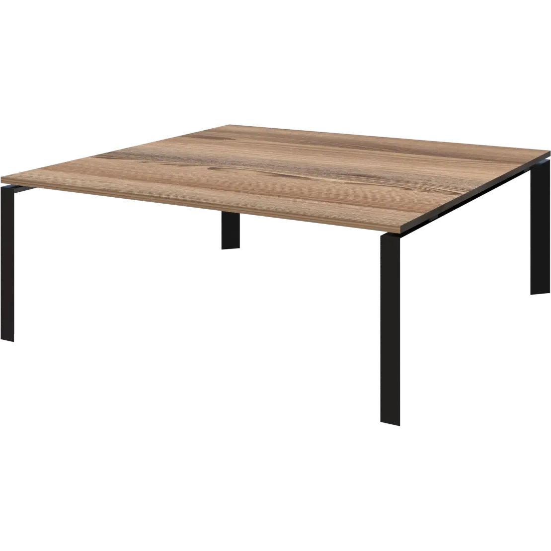 Стол переговорный на металлокаркасе Аргентум-МП НТМП.П.160.11 Дуб сафари/Антрацит