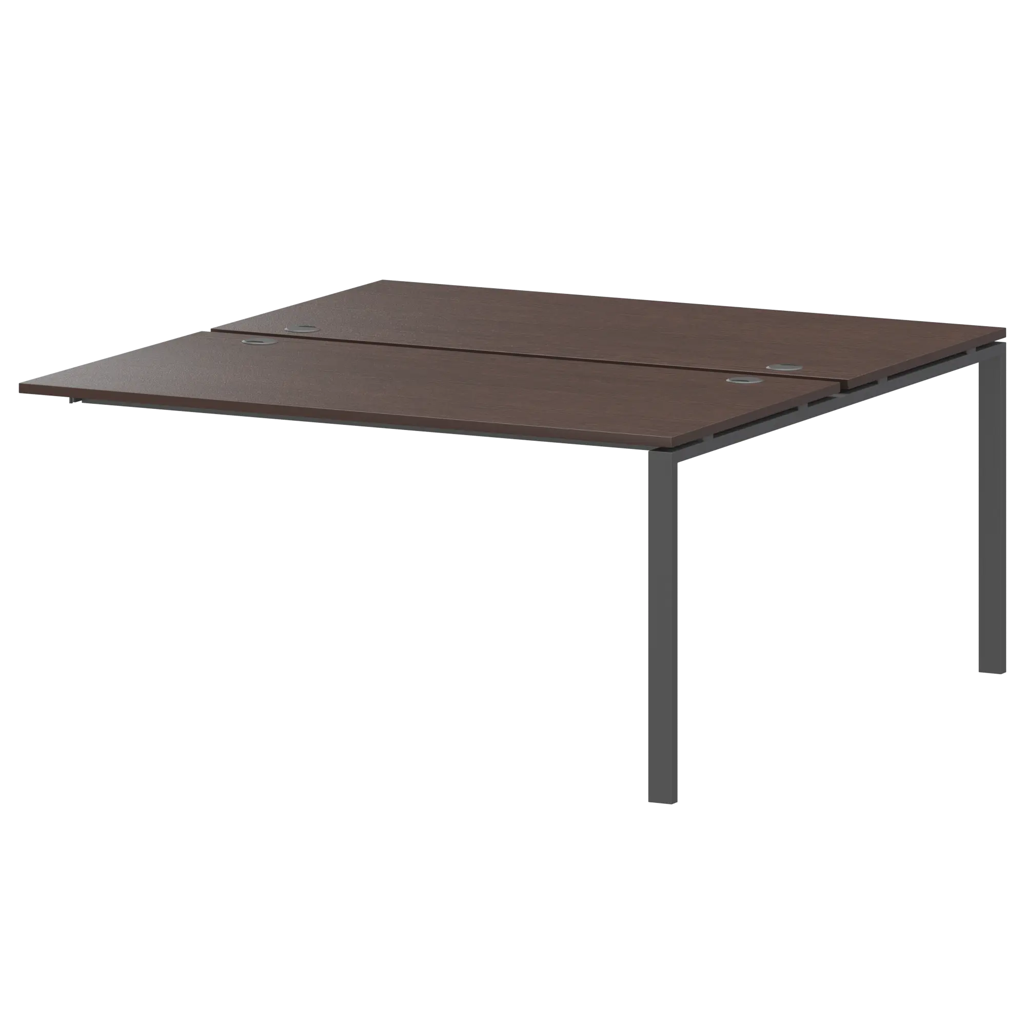 Модуль двойной на 2 рабочих места Арго-М АМБЭ-004 Дуб венге/Антрацит