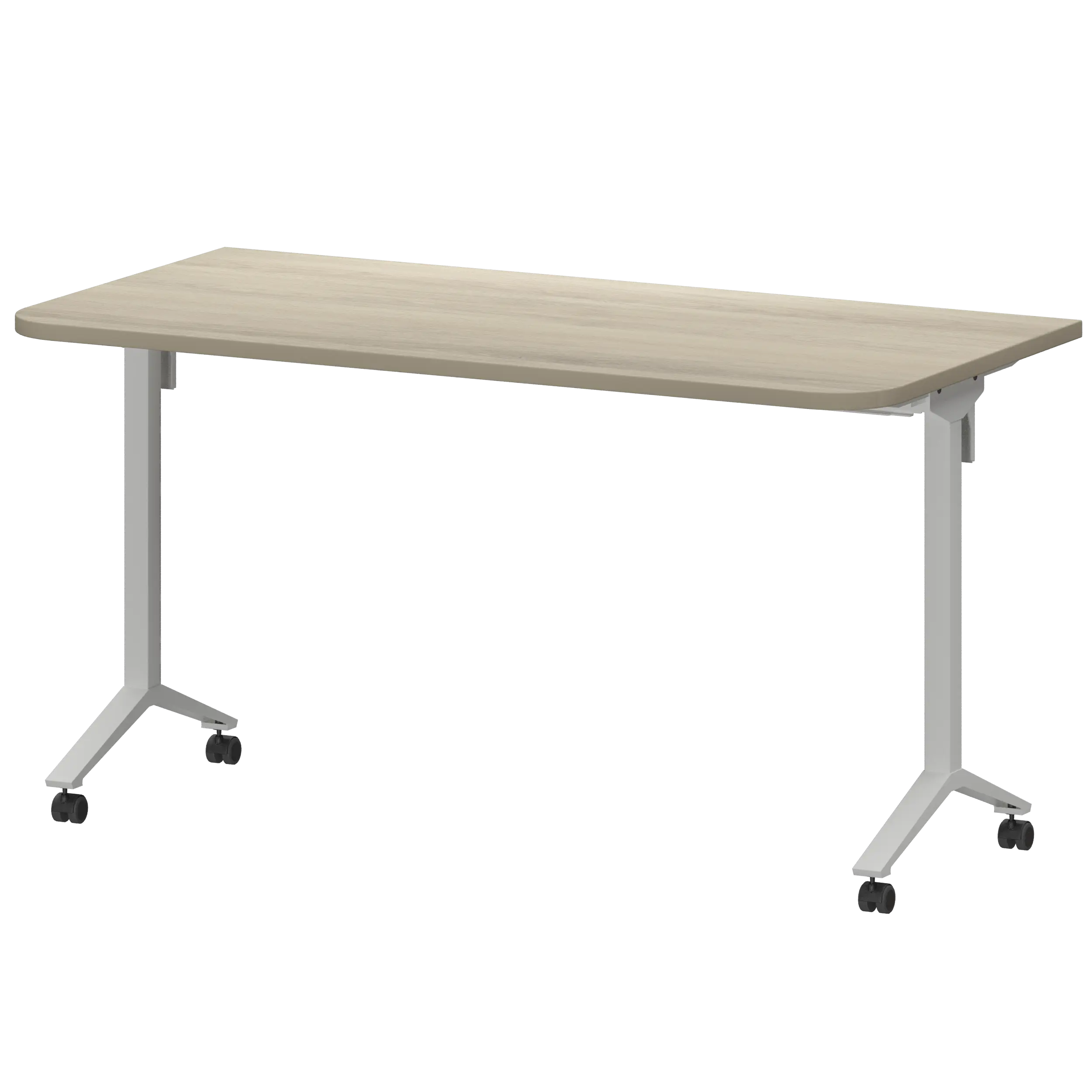 Стол мобильный складной радиусный Моби МБ25-140.70Р Кронберг/Белый