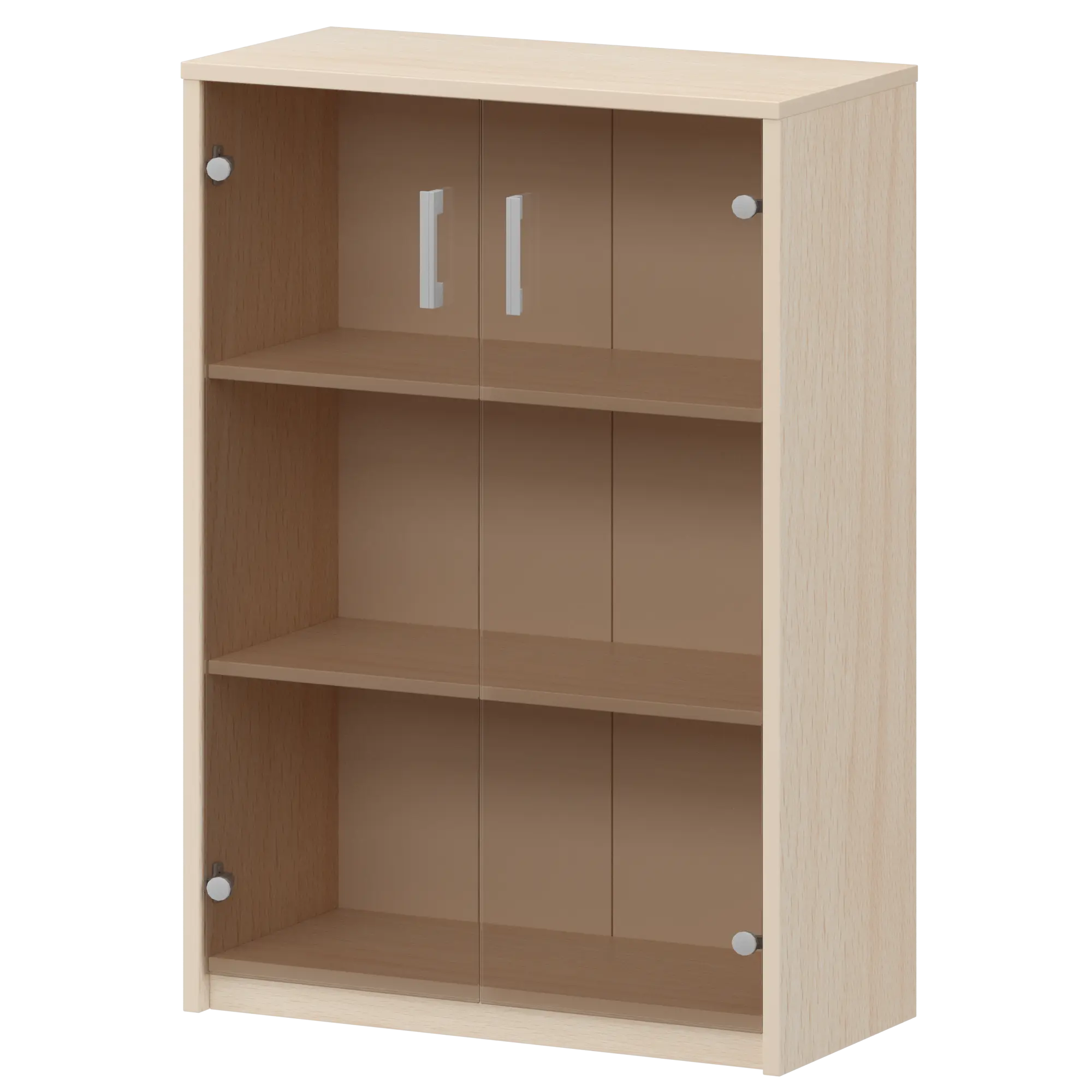 Стеллаж средний с тонированным стеклом Арго А-304/А-стл304тон Бук