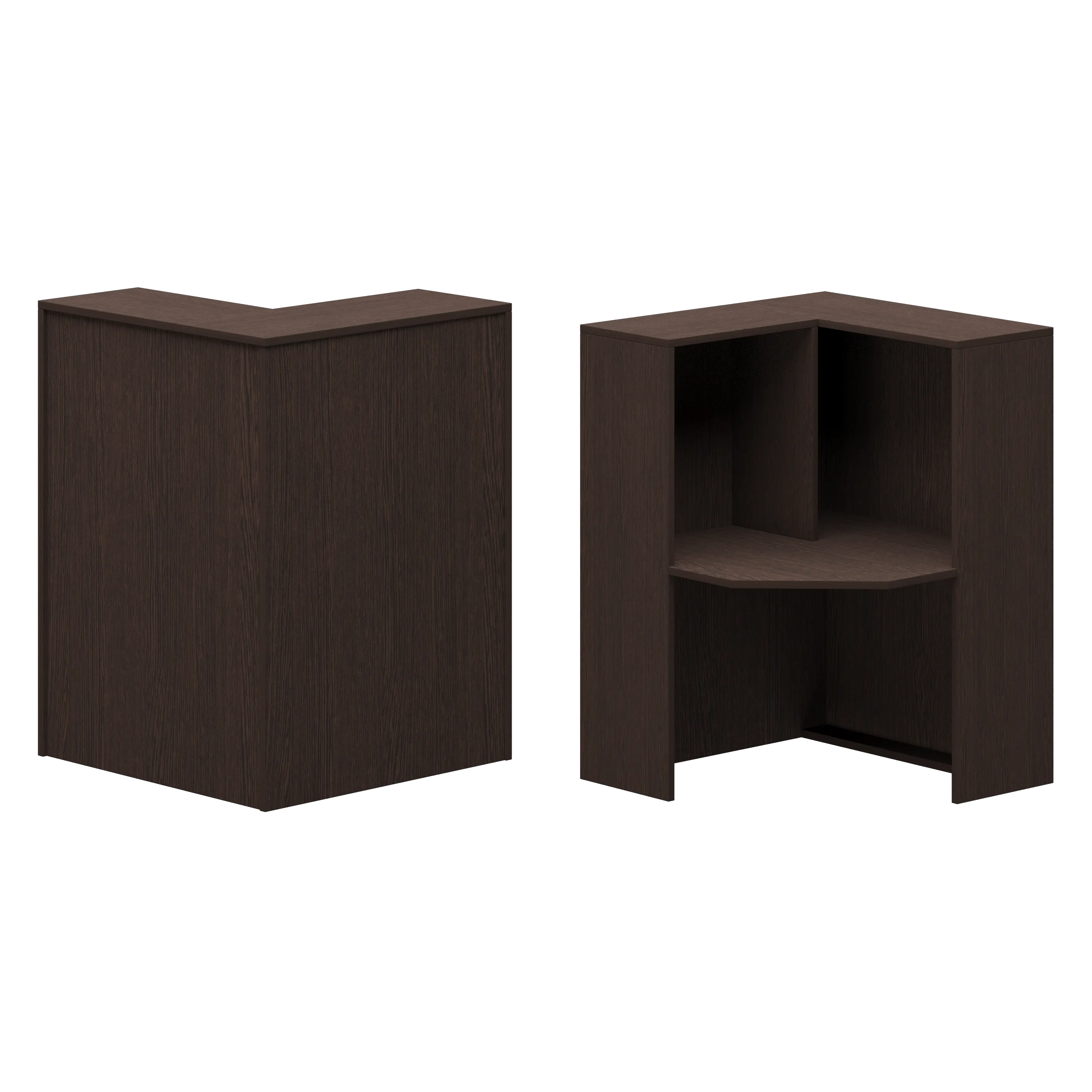 Стойка угловая левая Ресепшн А-555 Дуб венге