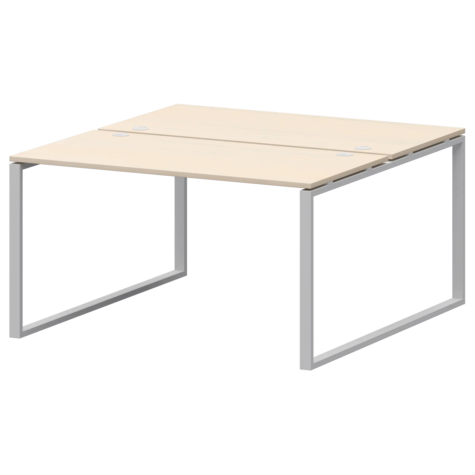 Бенч двойной на 2 рабочих места Арго-М АМБ.О-005.60 Бук/Белый