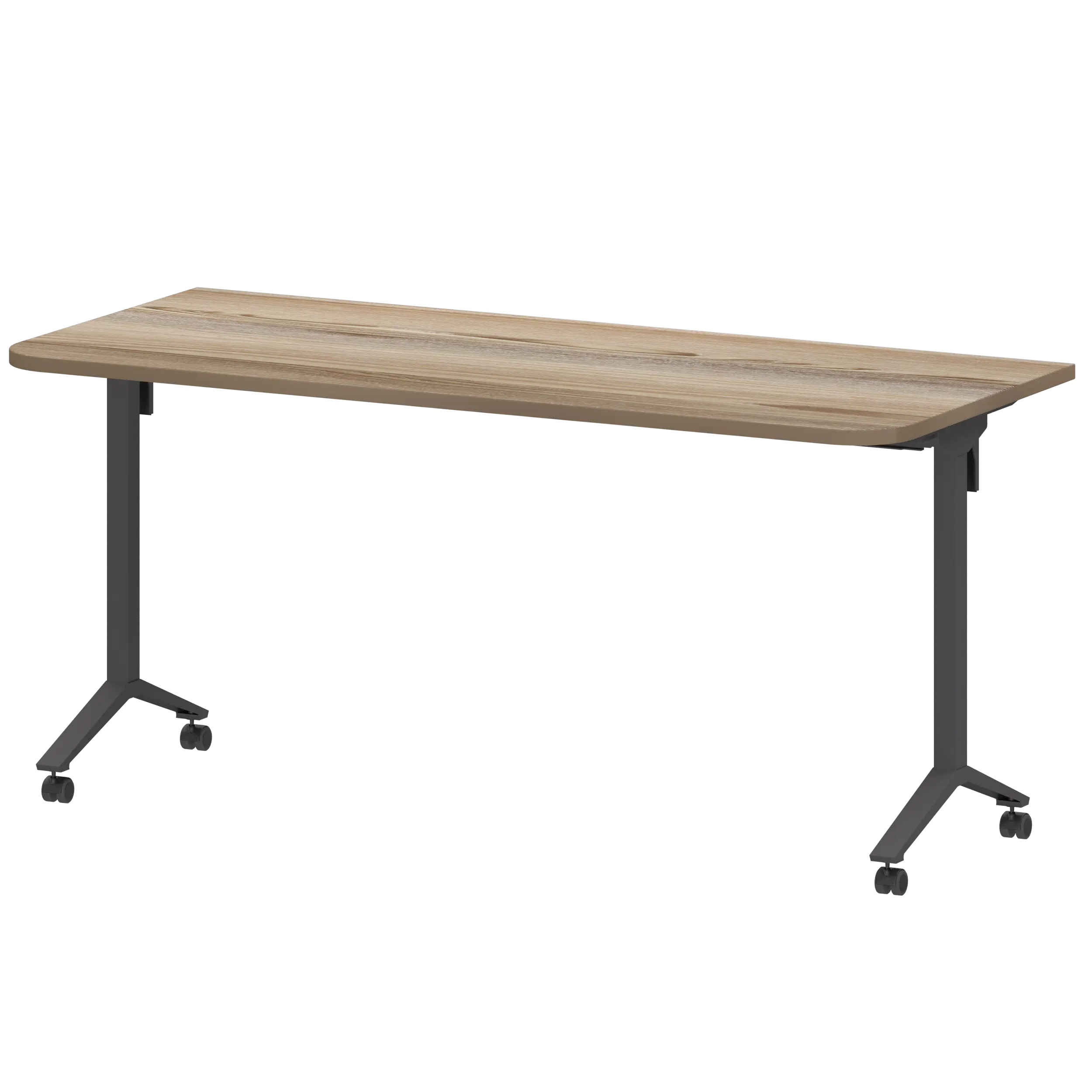 Стол мобильный складной радиусный Моби МБ25-160.70Р Дуб сафари/Антрацит