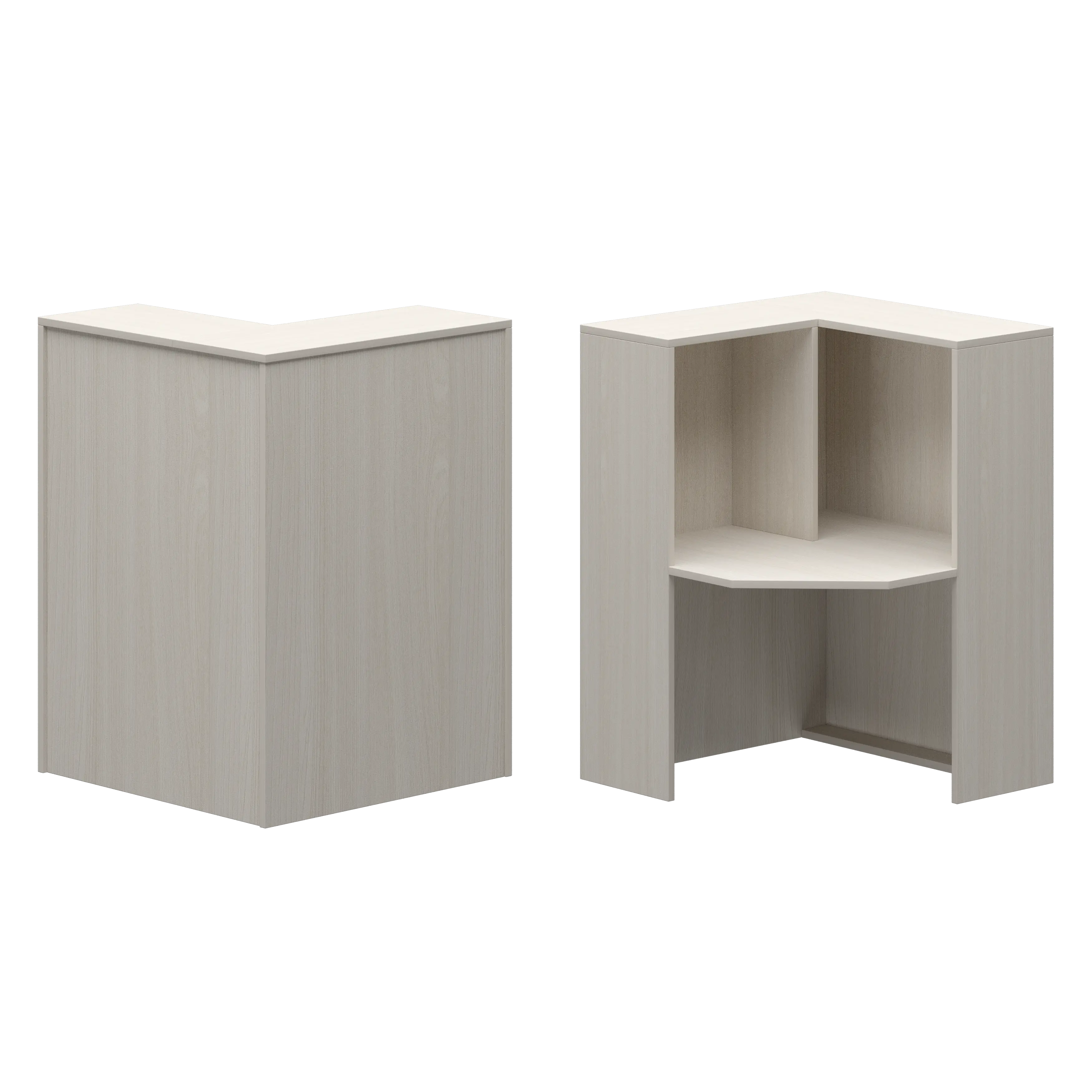 Стойка угловая левая Ресепшн А-555 Ясень шимо