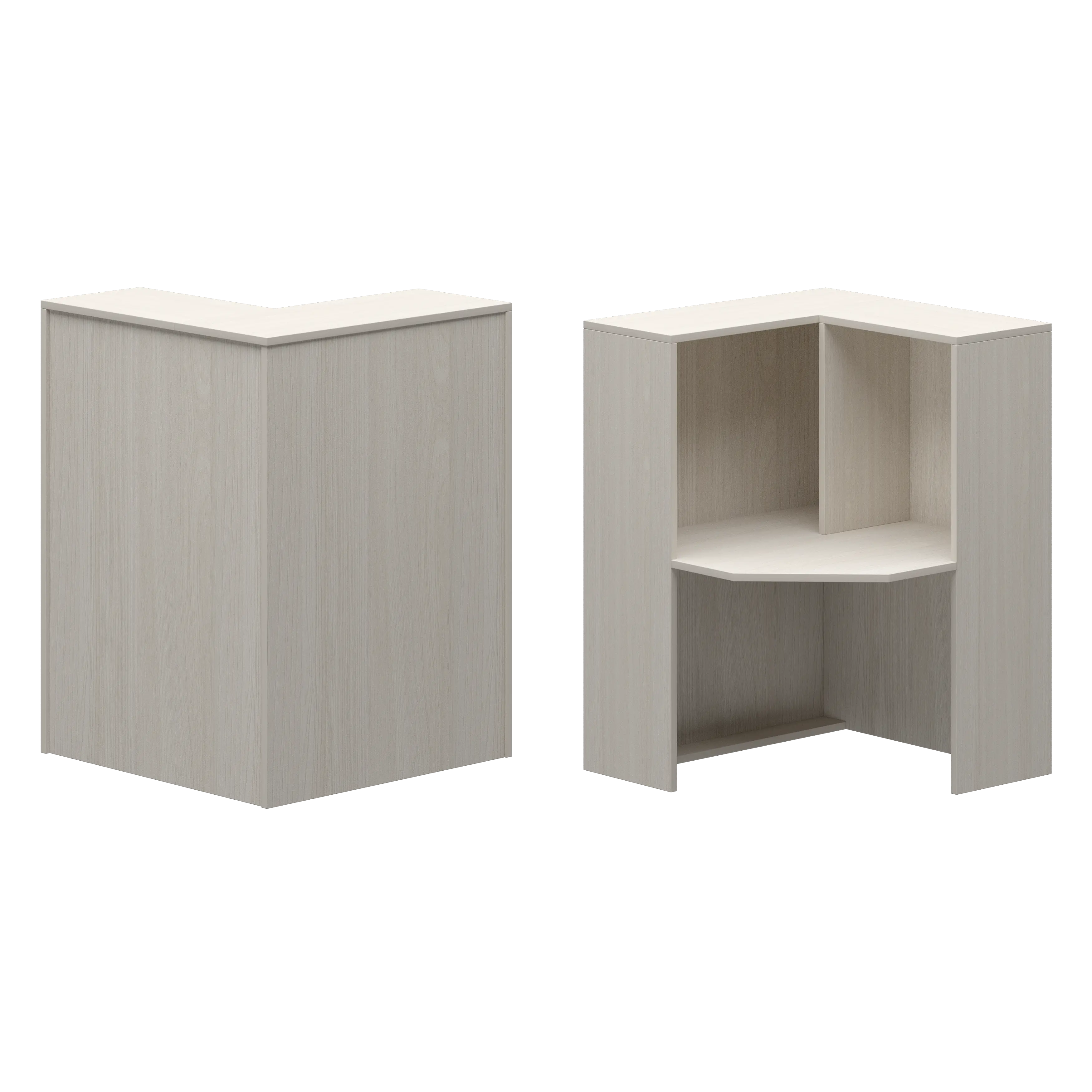 Стойка угловая правая Ресепшн А-556 Ясень шимо