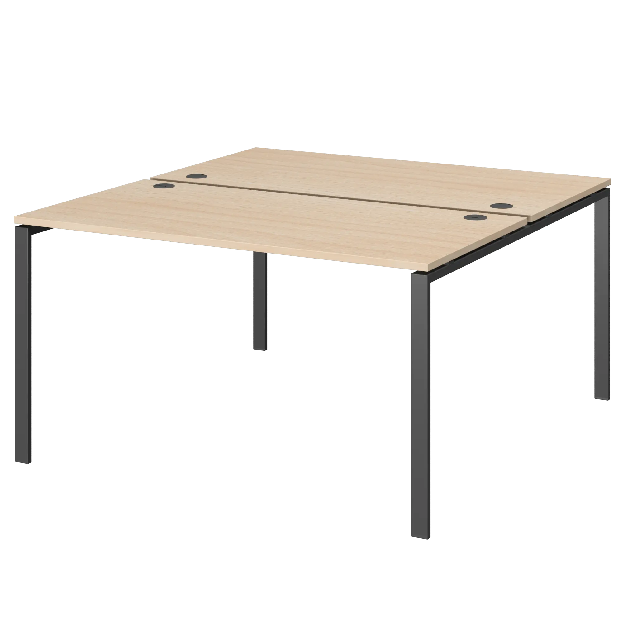 Бенч двойной на 2 рабочих места Арго-М АМБ-005 Бук/Антрацит