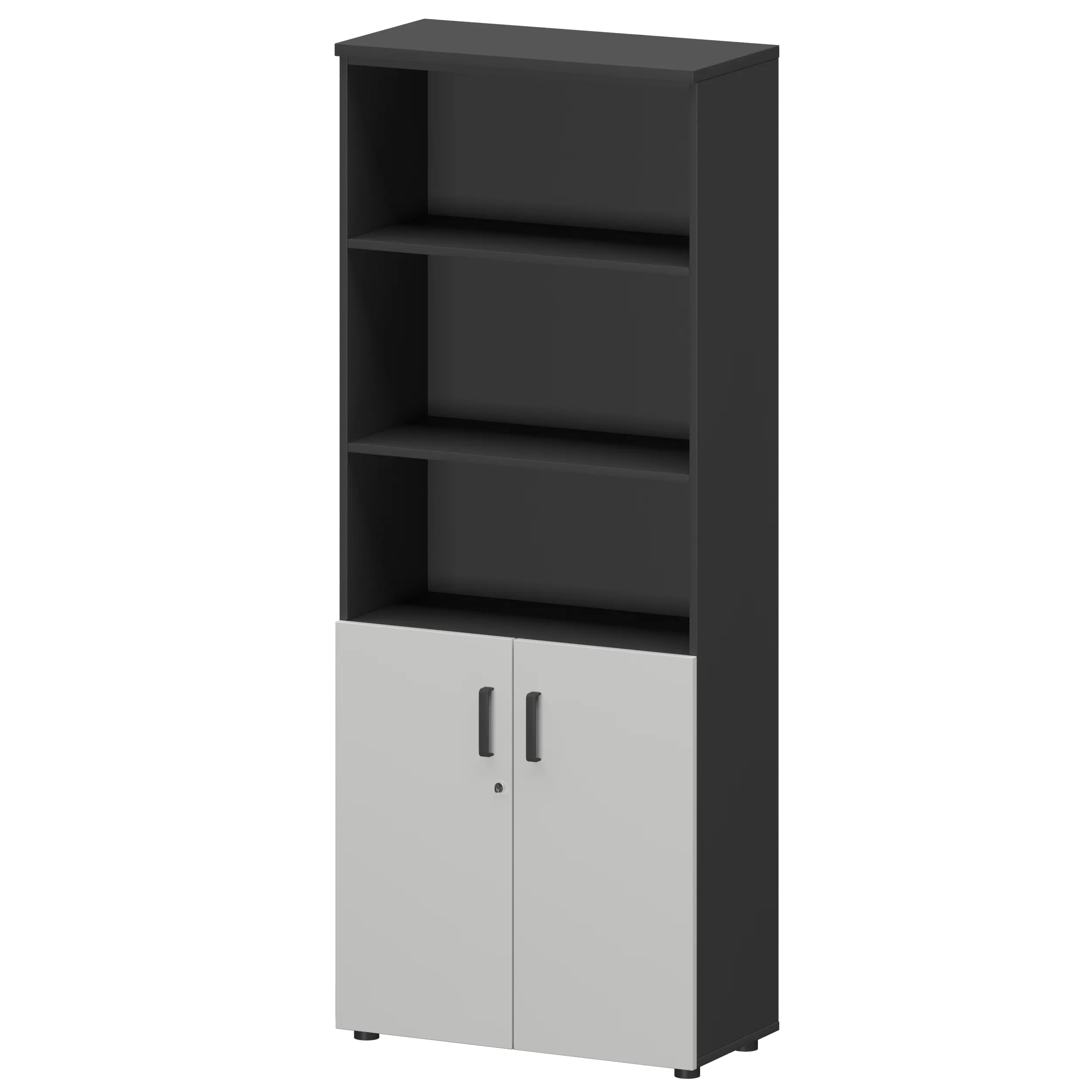 Шкаф Смарт СМШ-58Д2 Тип1 Графит/Белый