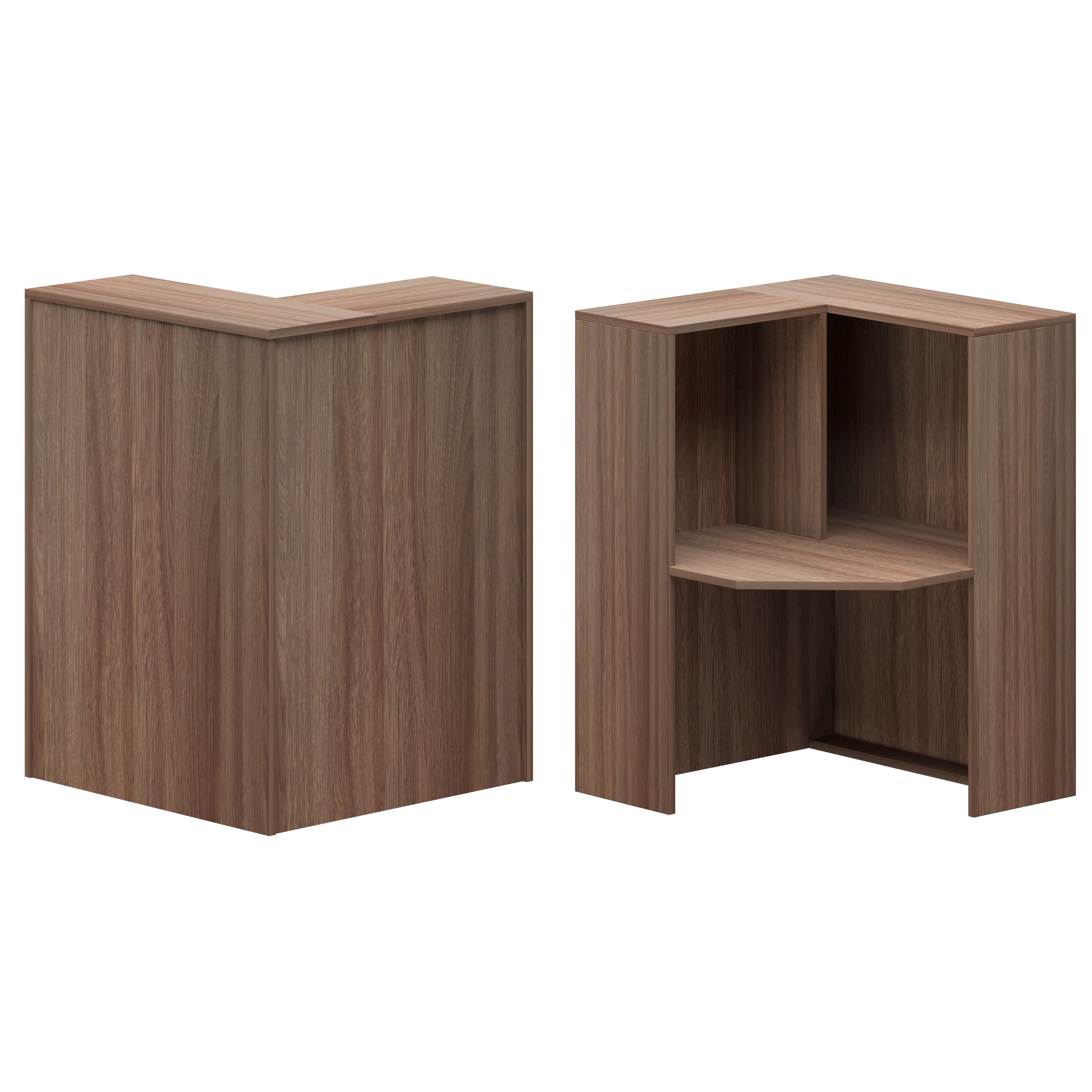 Стойка угловая левая Ресепшн А-555 Темный шимо