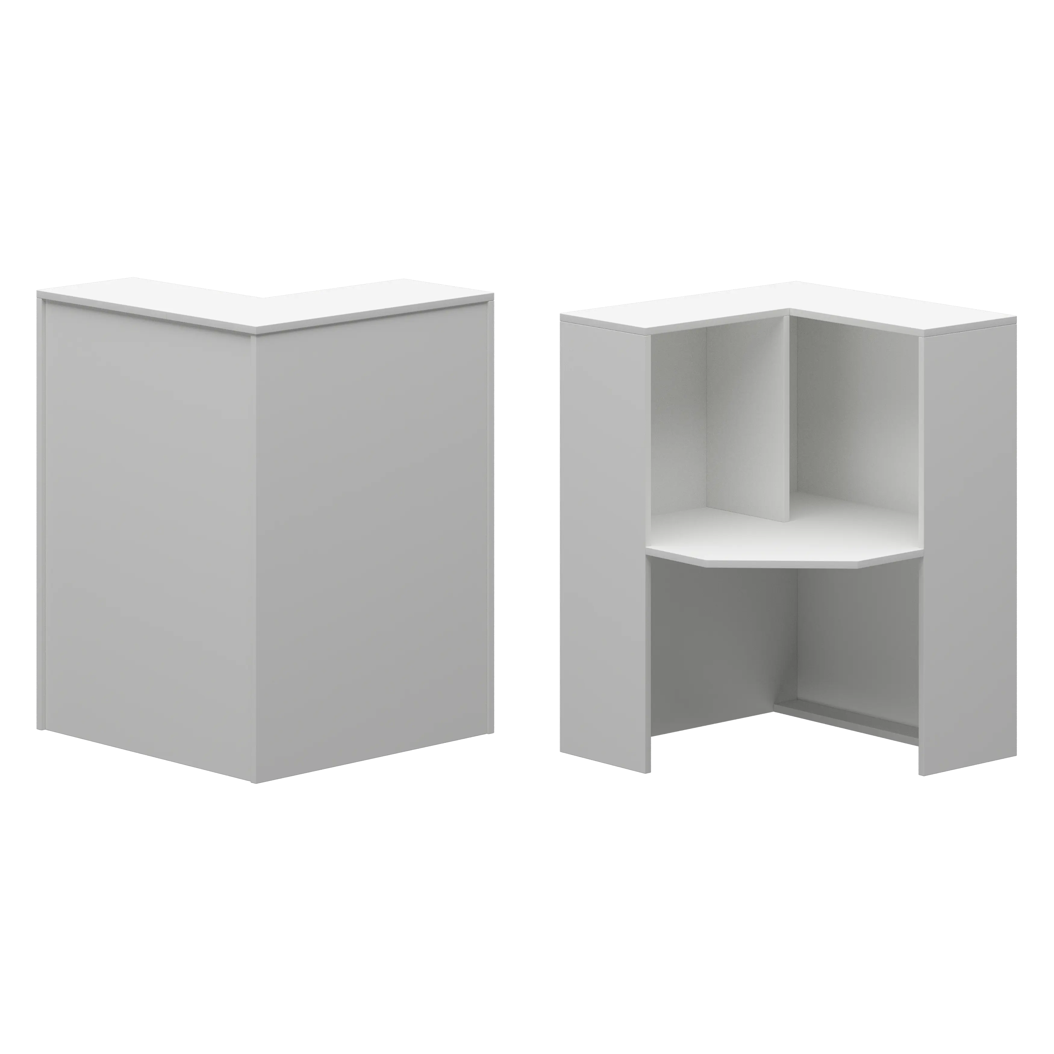 Стойка угловая левая Ресепшн А-555 Белый