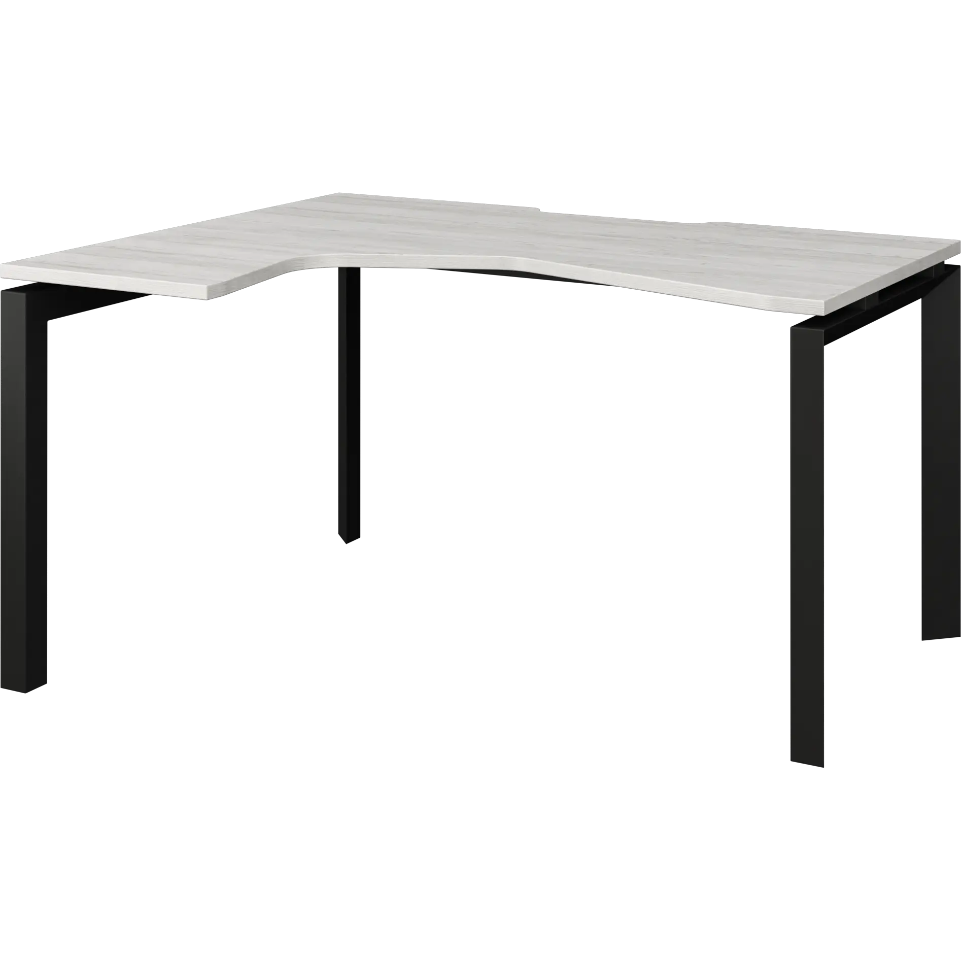 Стол эргономичный левый на металлокаркасе Аргентум-МП НТМП.П-040.ЛВ Сосна винтер/Антрацит