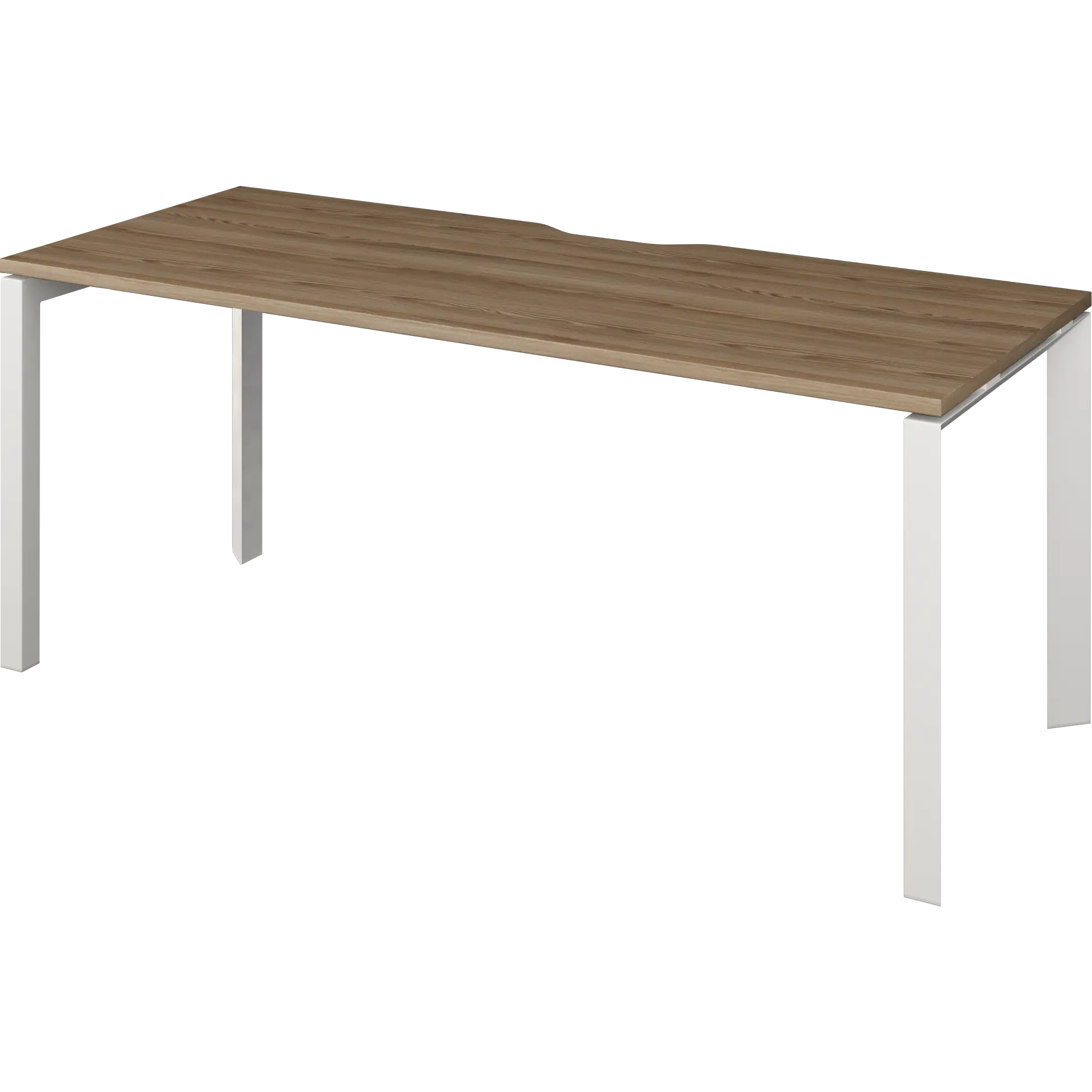 Стол на металлокаркасе Аргентум-МП НТМП.П-200 Дуб сафари/Белый