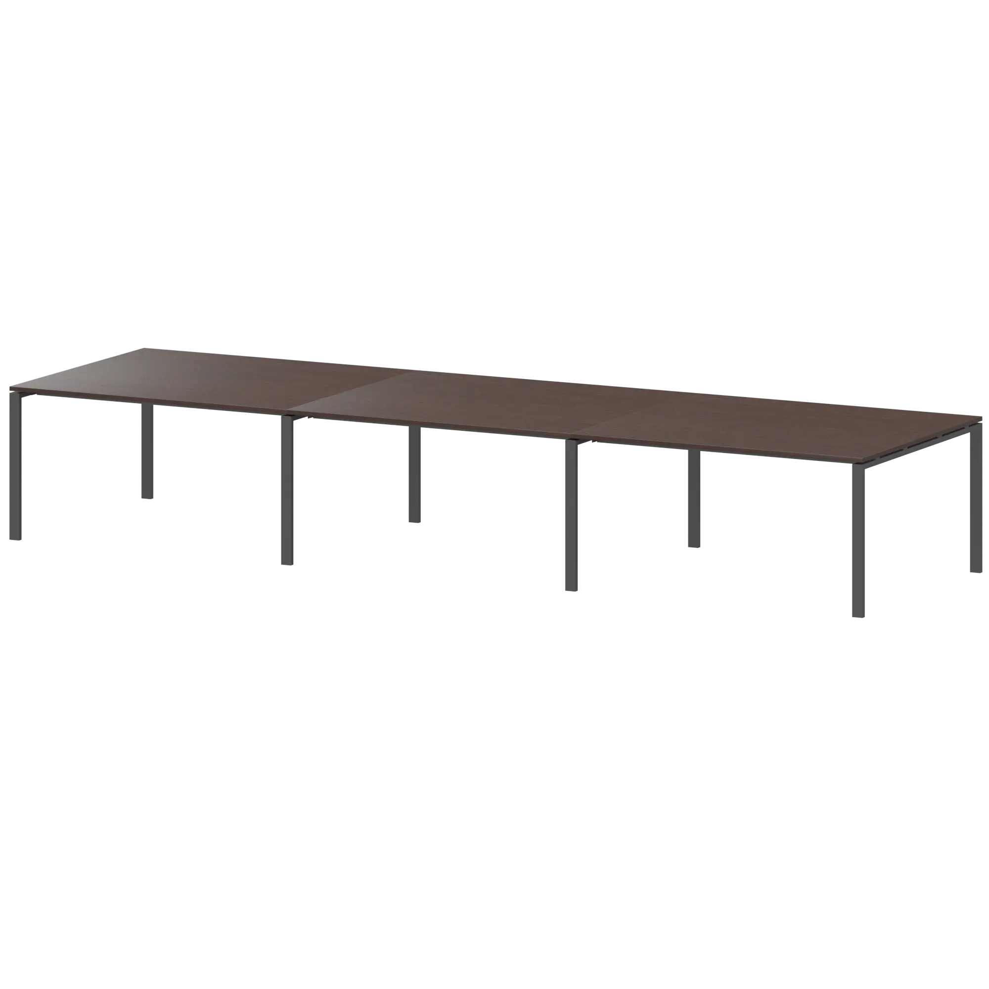 Стол на металлокаркасе для заседаний Арго-М АМП-480 Дуб венге/Антрацит