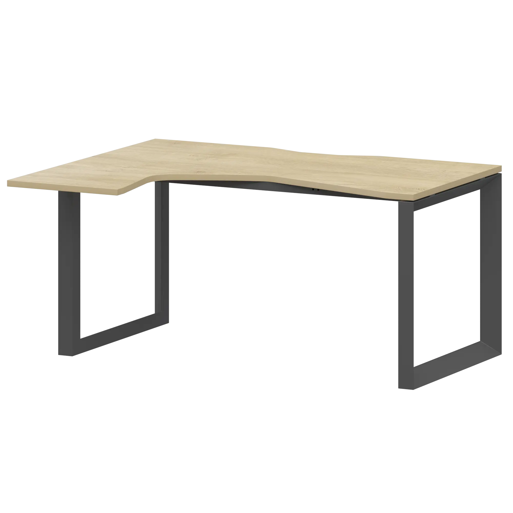 Стол эргономичный левый на металлокаркасе Аргентум-МП НТМП.О-040.ЛВ Баттл Рок/Антрацит