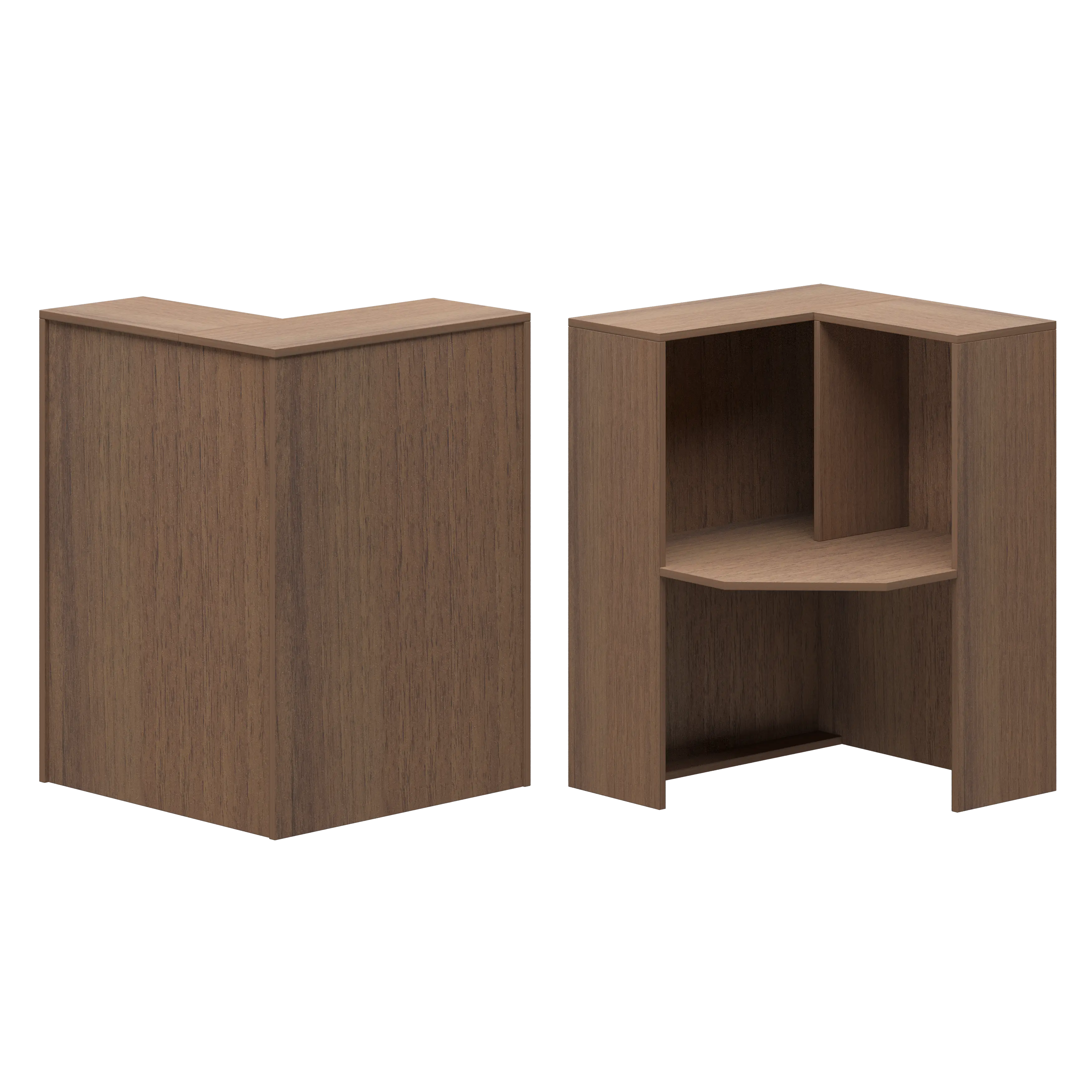 Стойка угловая правая Ресепшн А-556 Орех