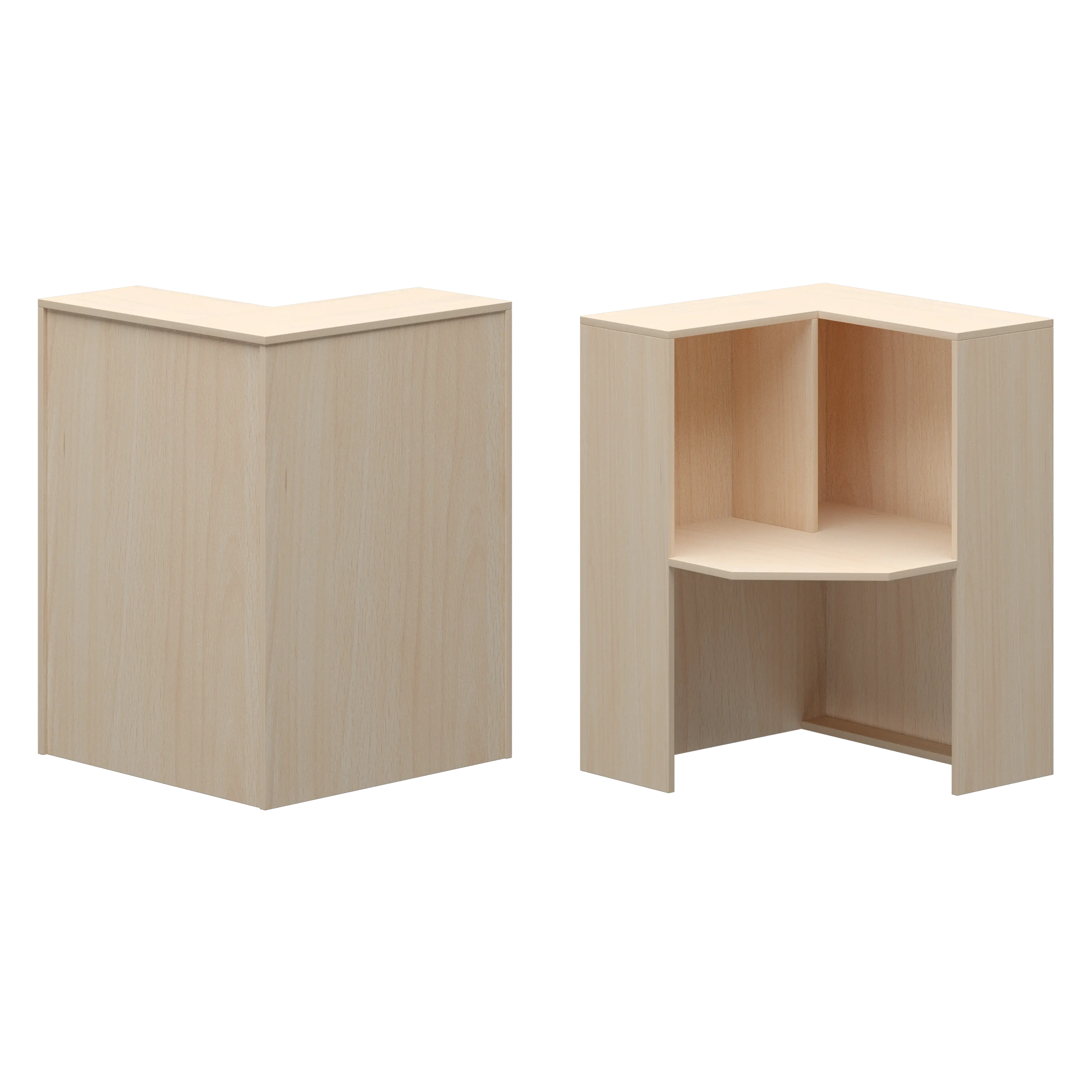 Стойка угловая левая Ресепшн А-555 Бук