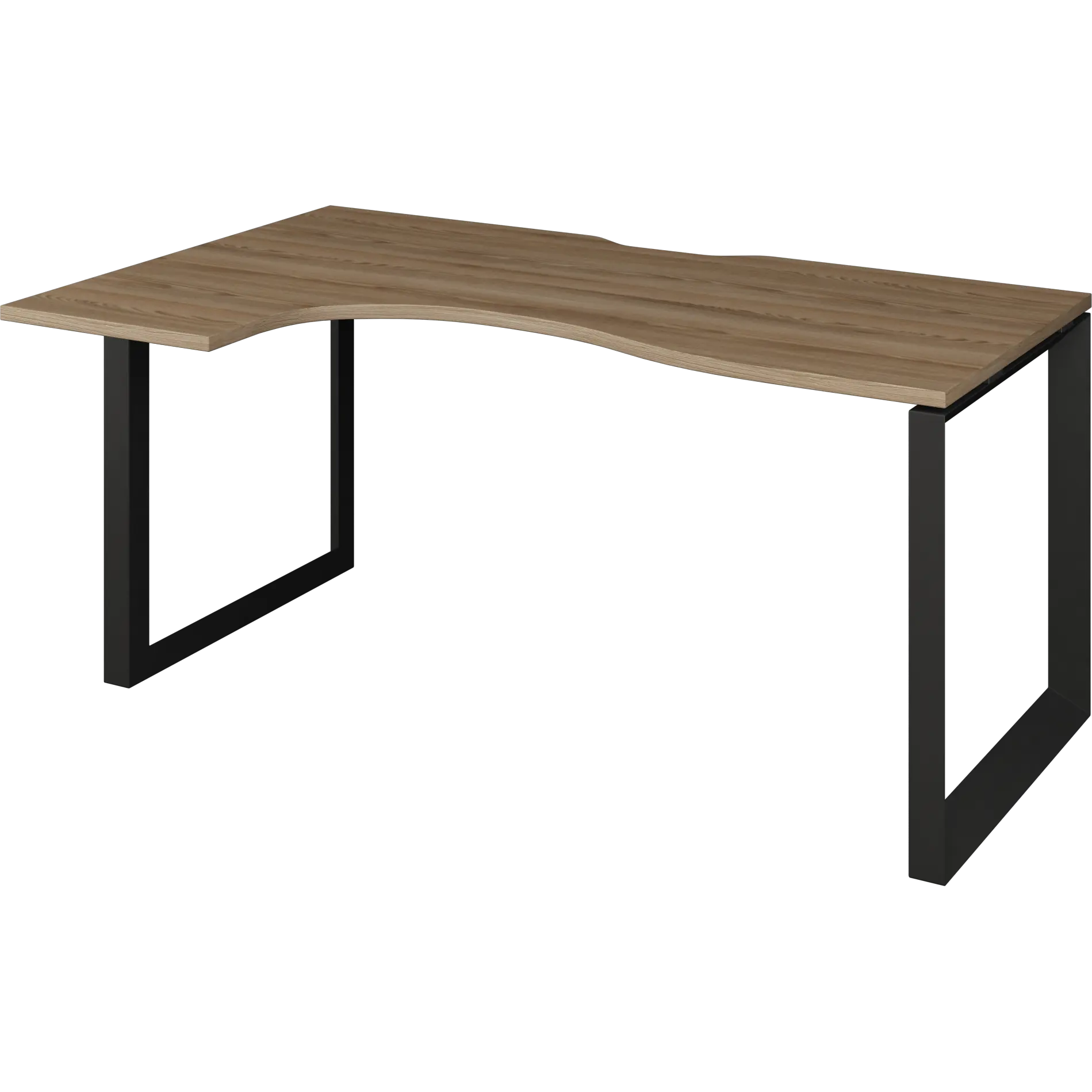 Стол эргономичный левый на металлокаркасе Аргентум-МП НТМП.О-040.ЛВ Дуб сафари/Антрацит