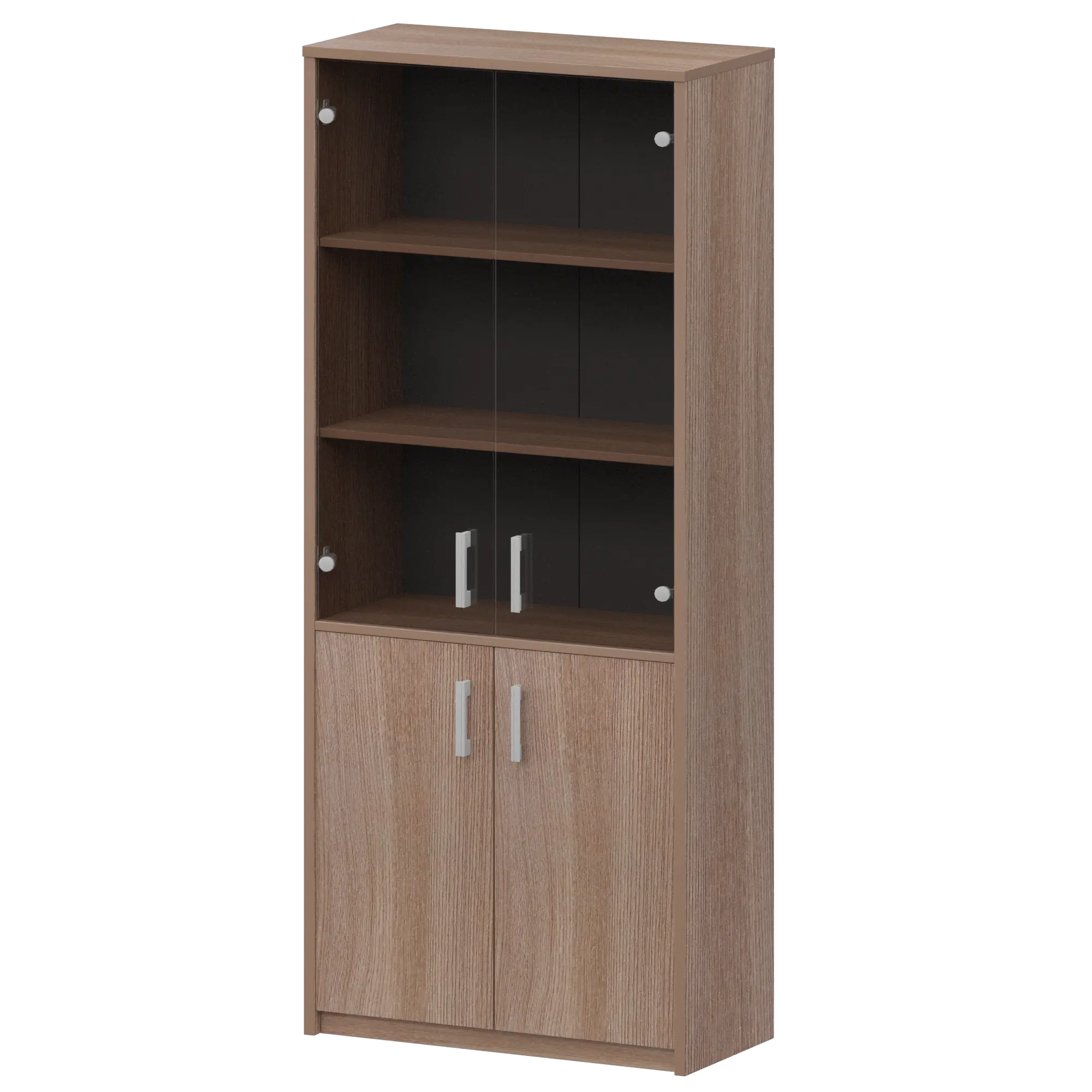 Шкаф комбинированный с тонированным стеклом Арго А-310/А-стл310тон Темный шимо