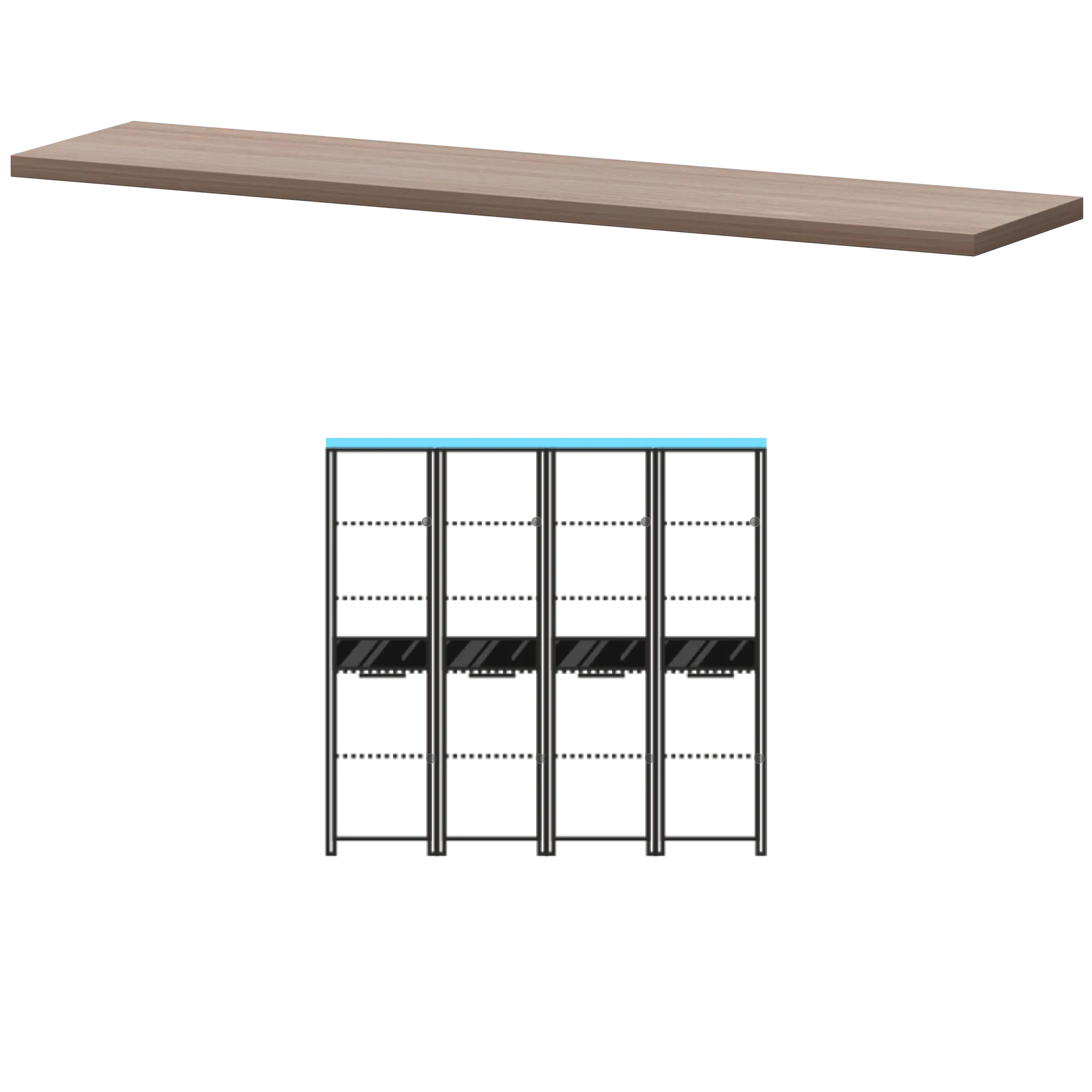 Топ Акцент КТ-72.38 Темный шимо
