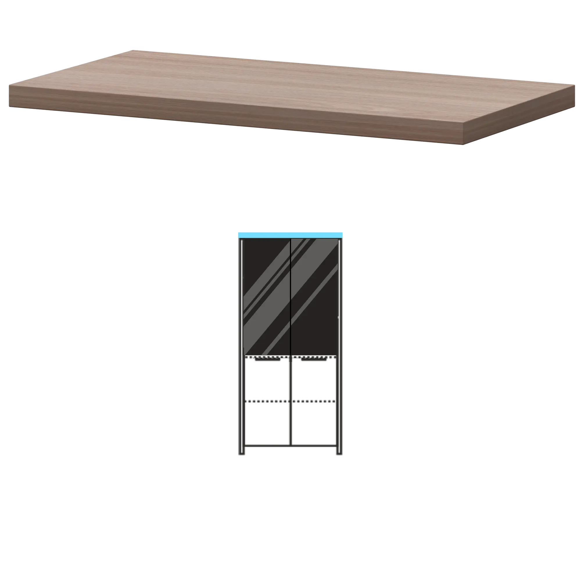 Топ Акцент КТ-73.38 Темный шимо