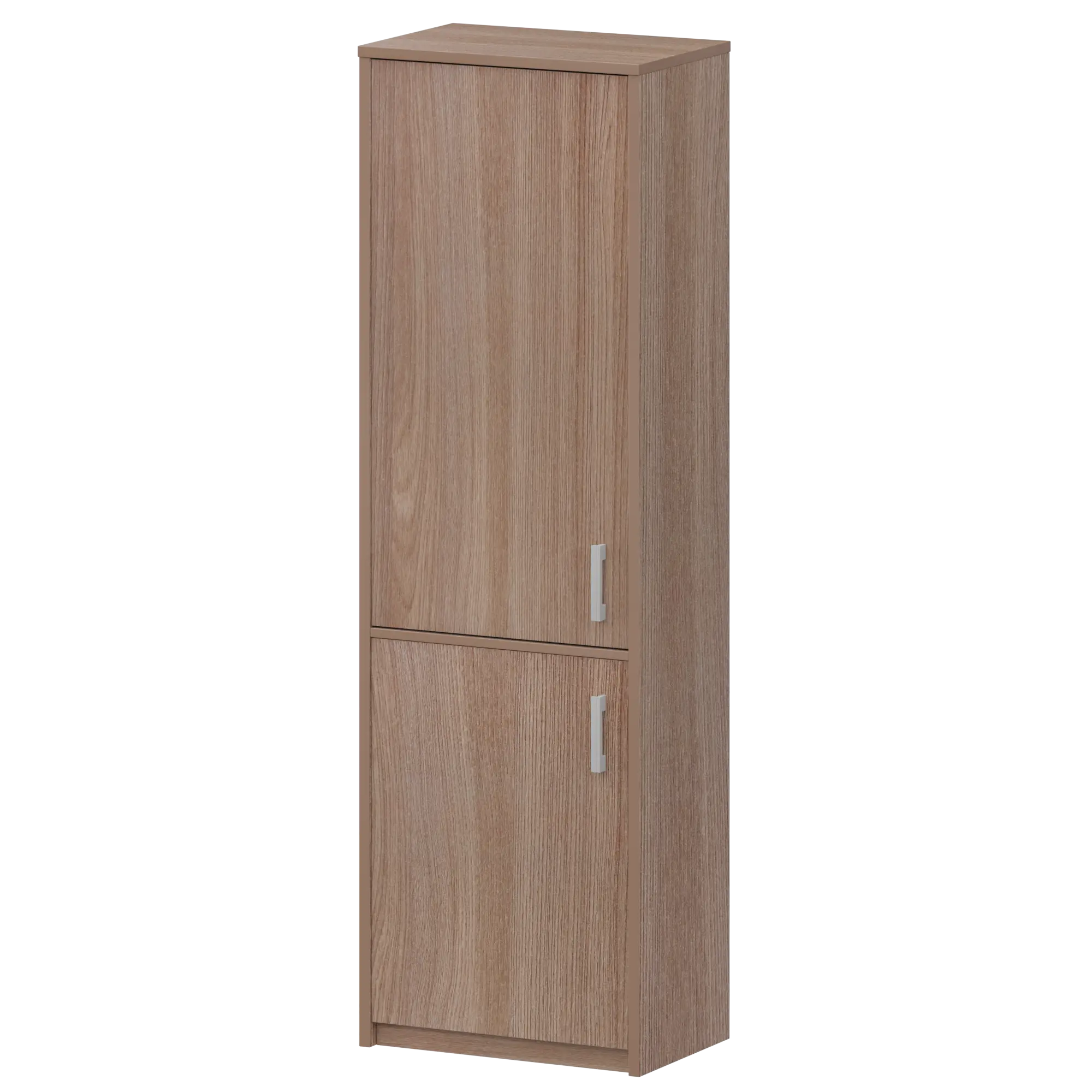 Шкаф комбинированный закрытый узкий Арго А-321/А-621 Темный шимо