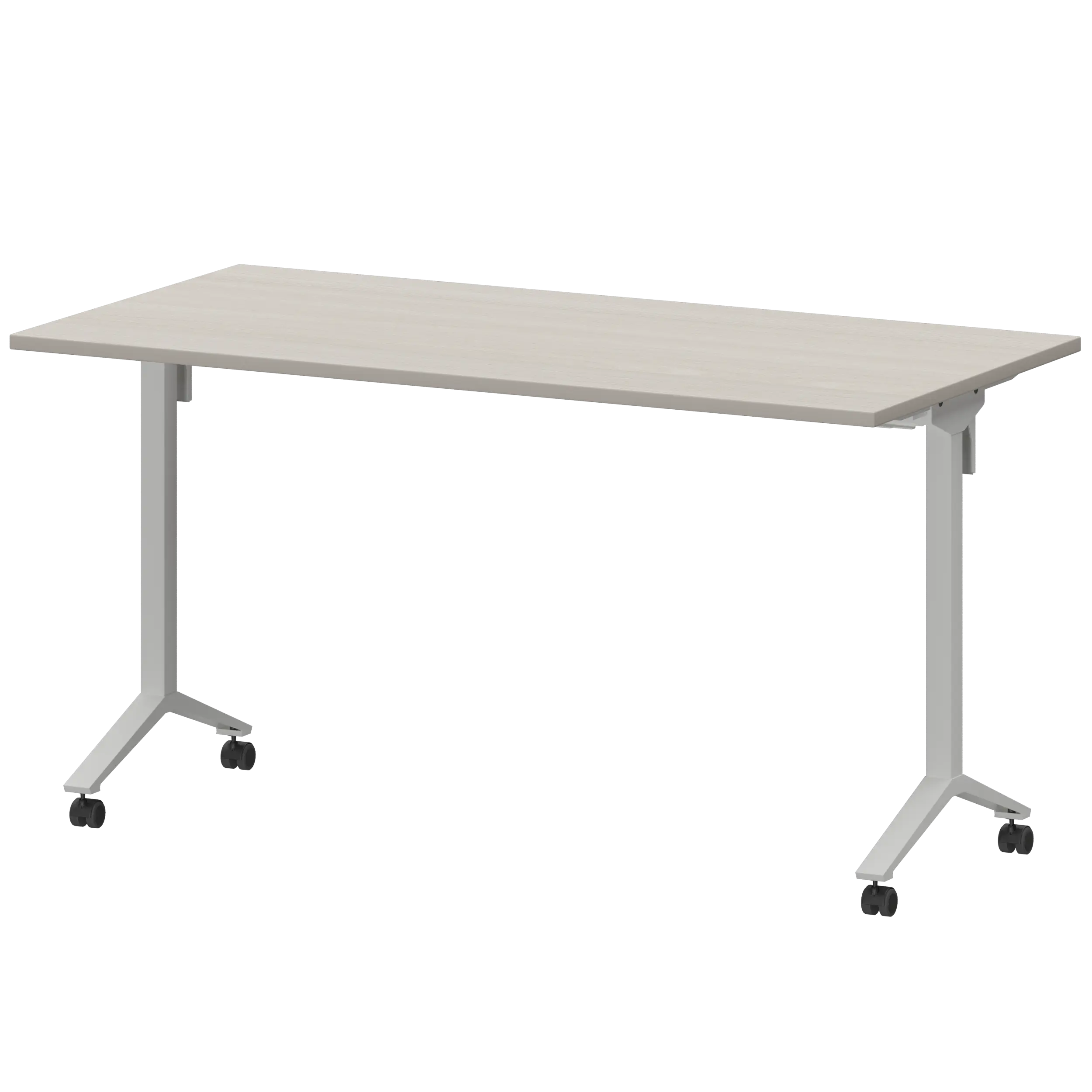 Стол мобильный складной Моби МБ22-140.70 Ясень шимо/Белый