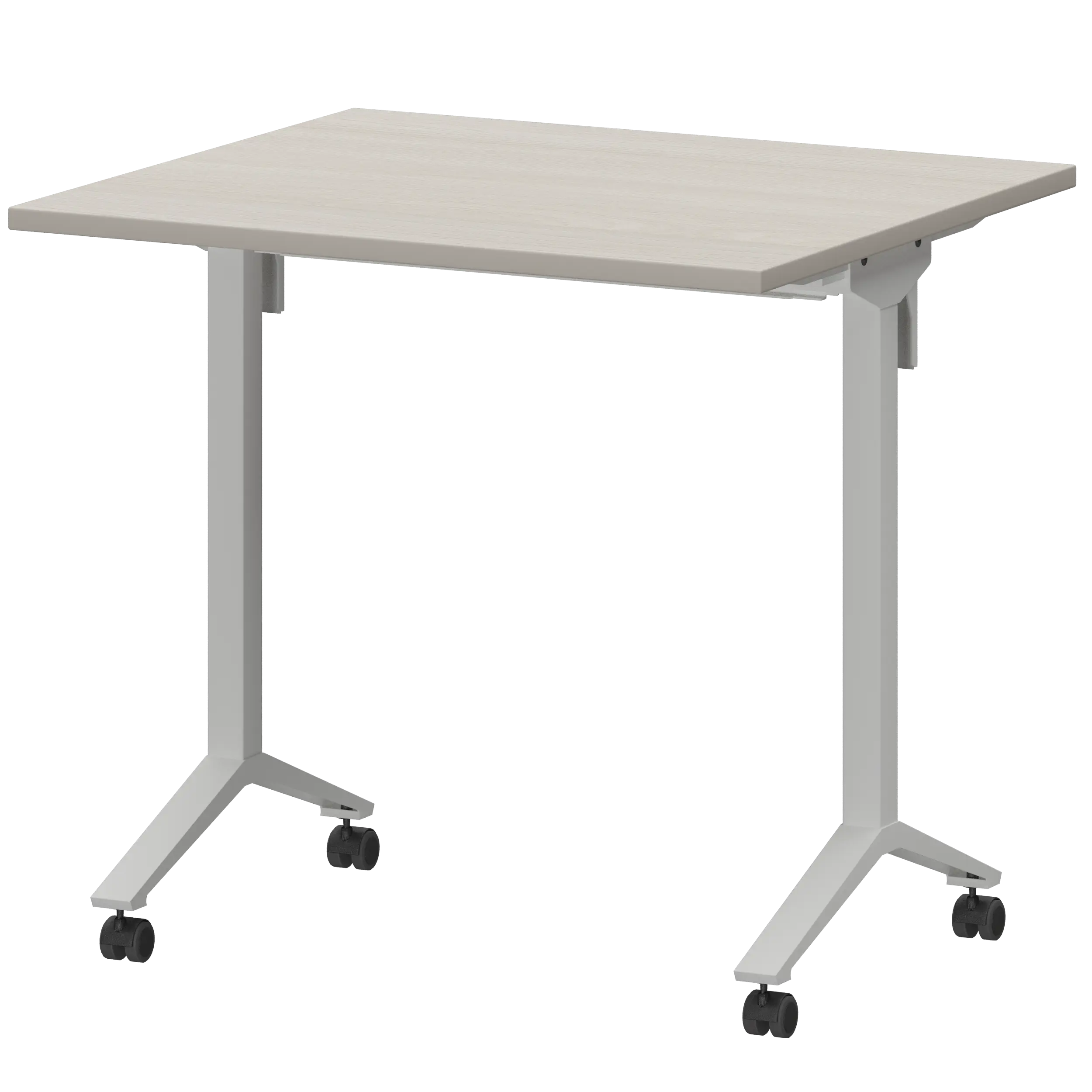 Стол мобильный складной Моби МБ22-80.70 Ясень шимо/Белый