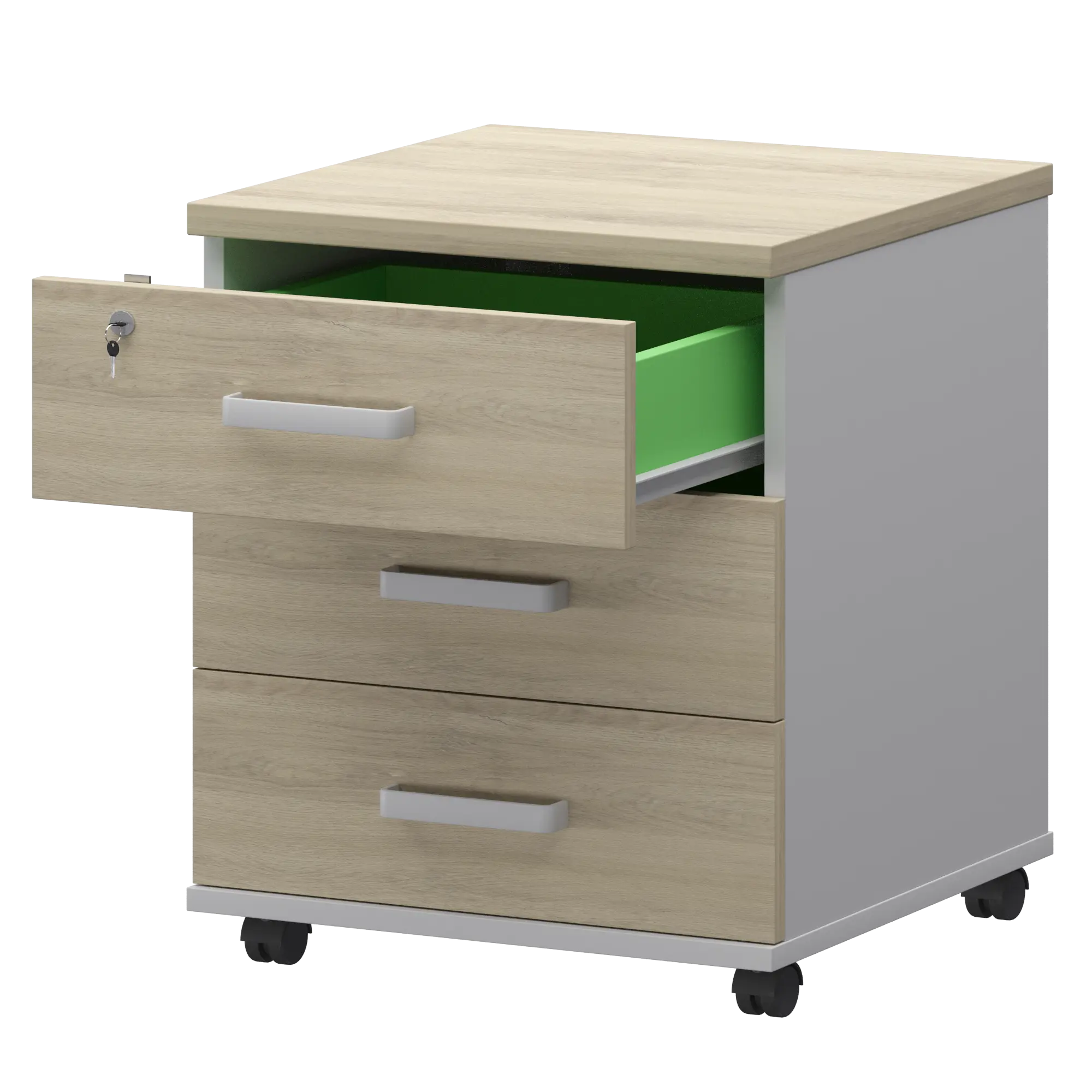 Тумба подкатная Смарт СМТ-3П Тип2 Белый/Кронберг