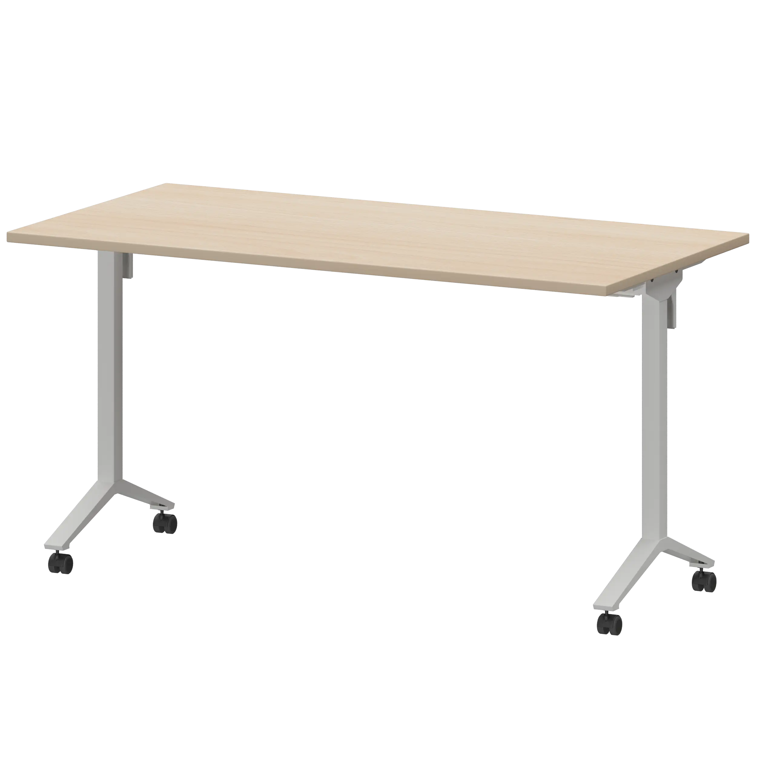 Стол мобильный складной Моби МБ22-140.70 Бук/Белый