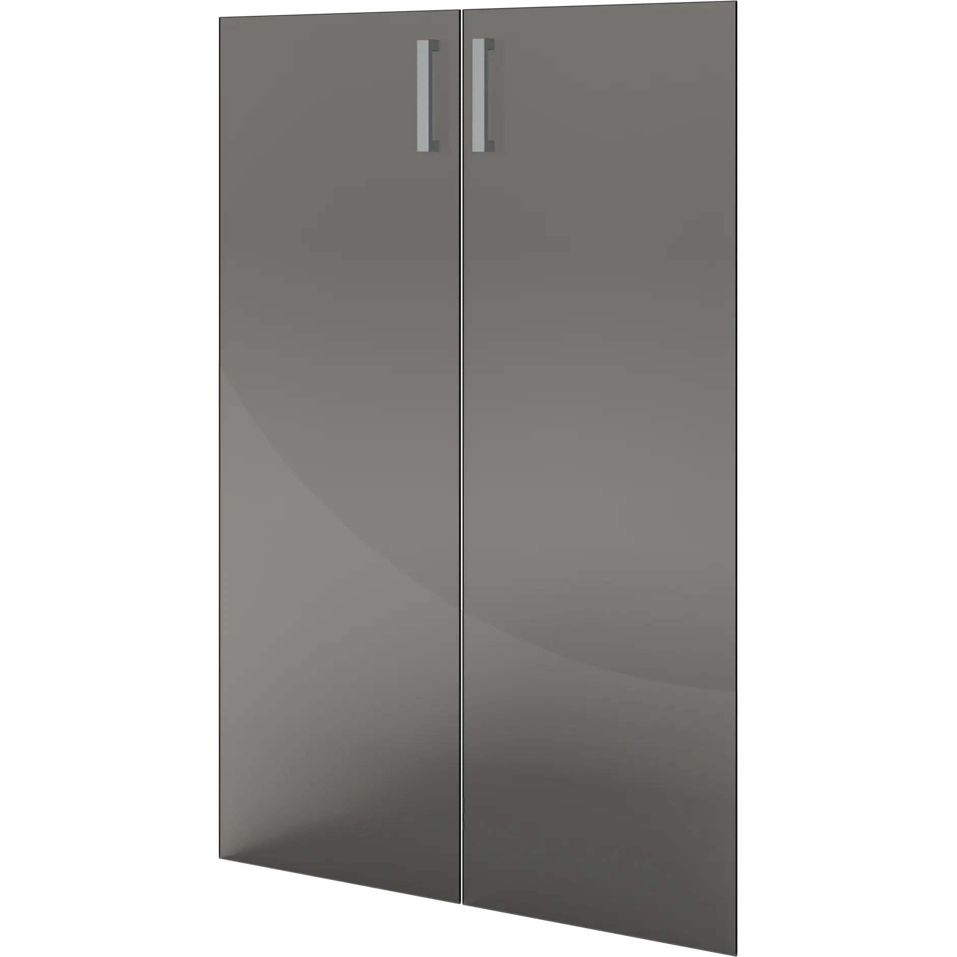 Двери средние стеклянные Аргентум НТ-601.2.С.Ф Прозрачный