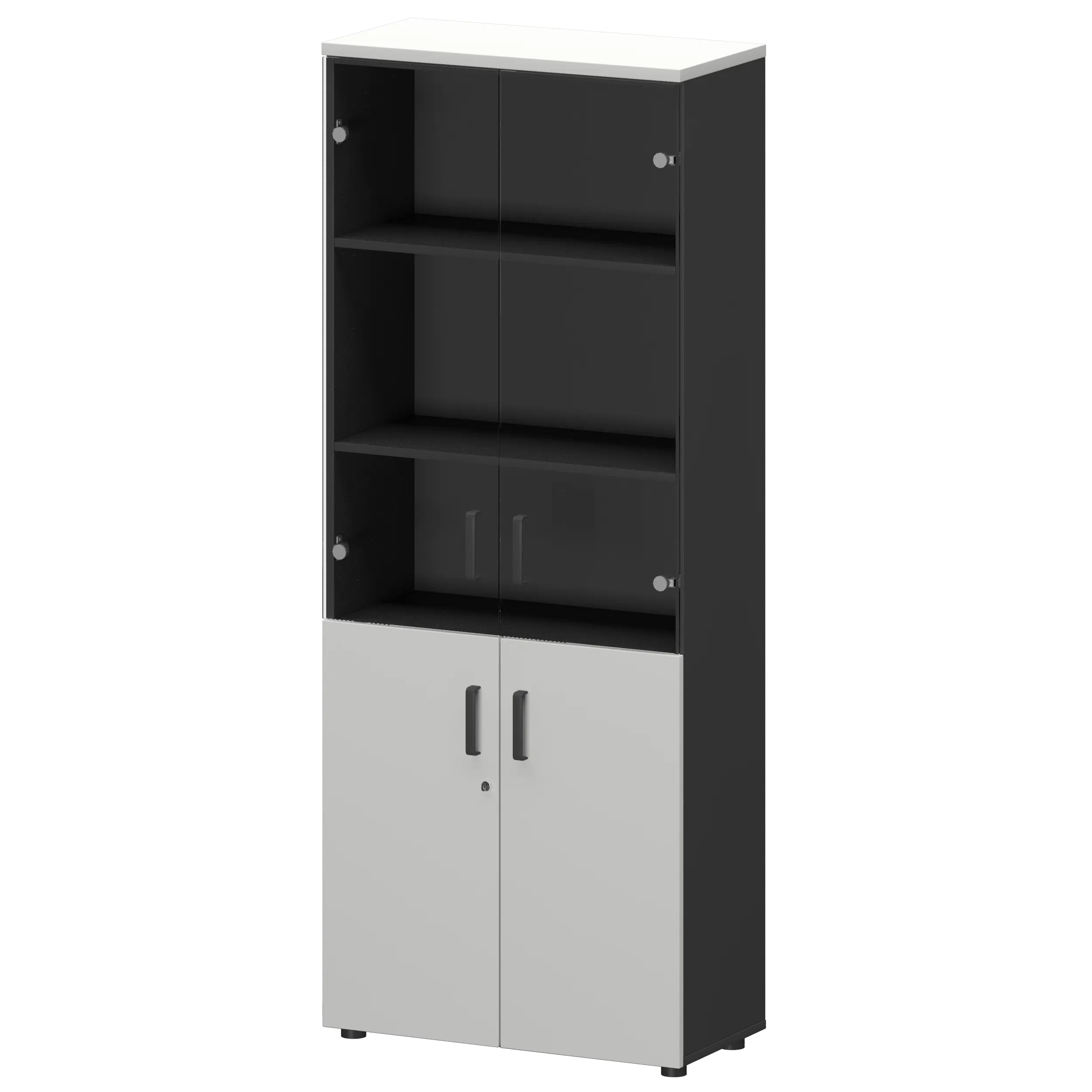 Шкаф Смарт СМШ-58ДС Тип2 Графит/Белый