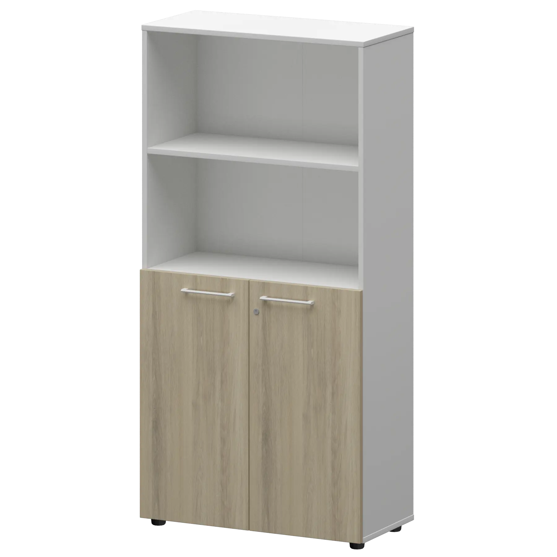 Шкаф высокий полузакрытый Кортез СМШ48.28F(Б) Кронберг/Белый