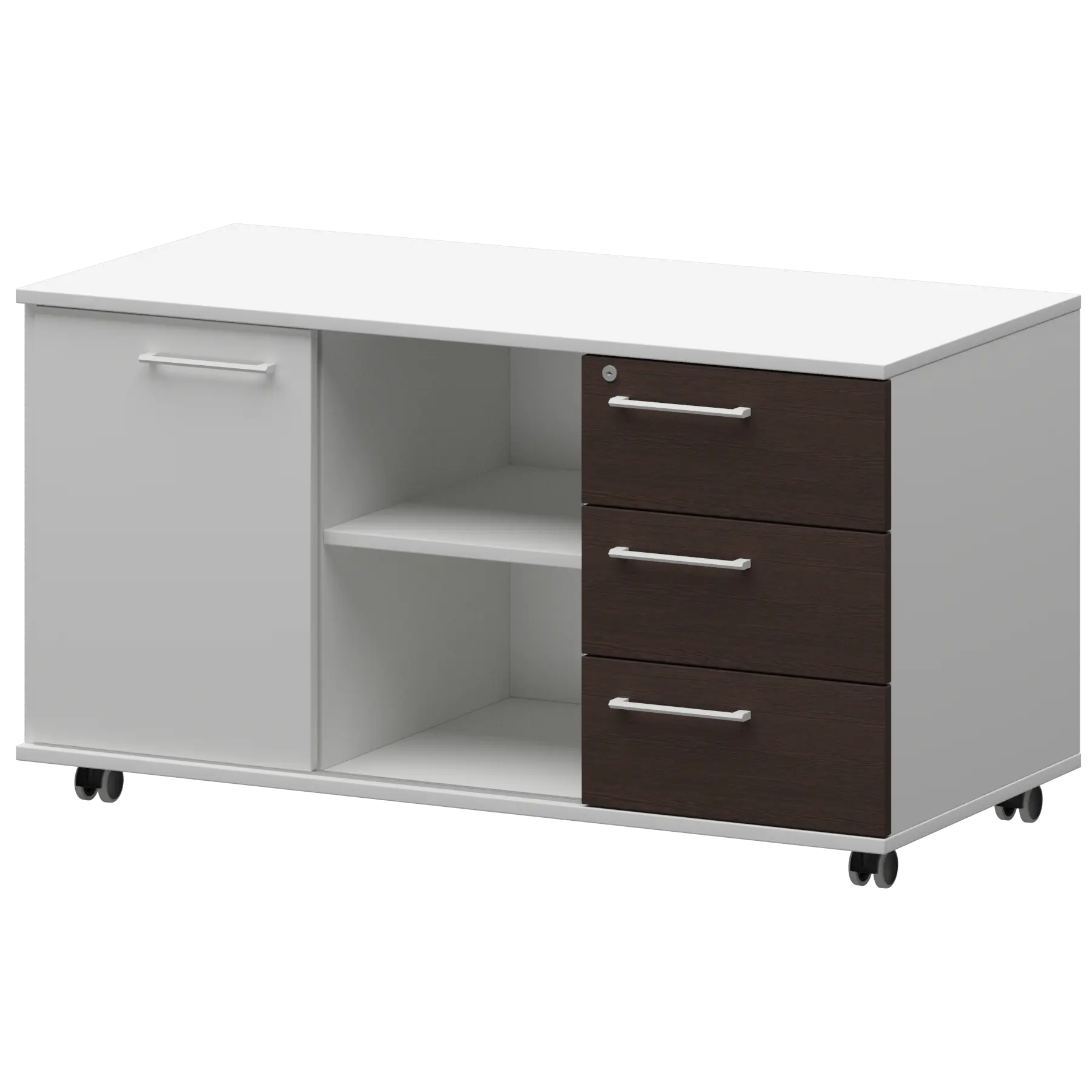 Креденция правая Кортез KZT-62R Дуб венге/Белый