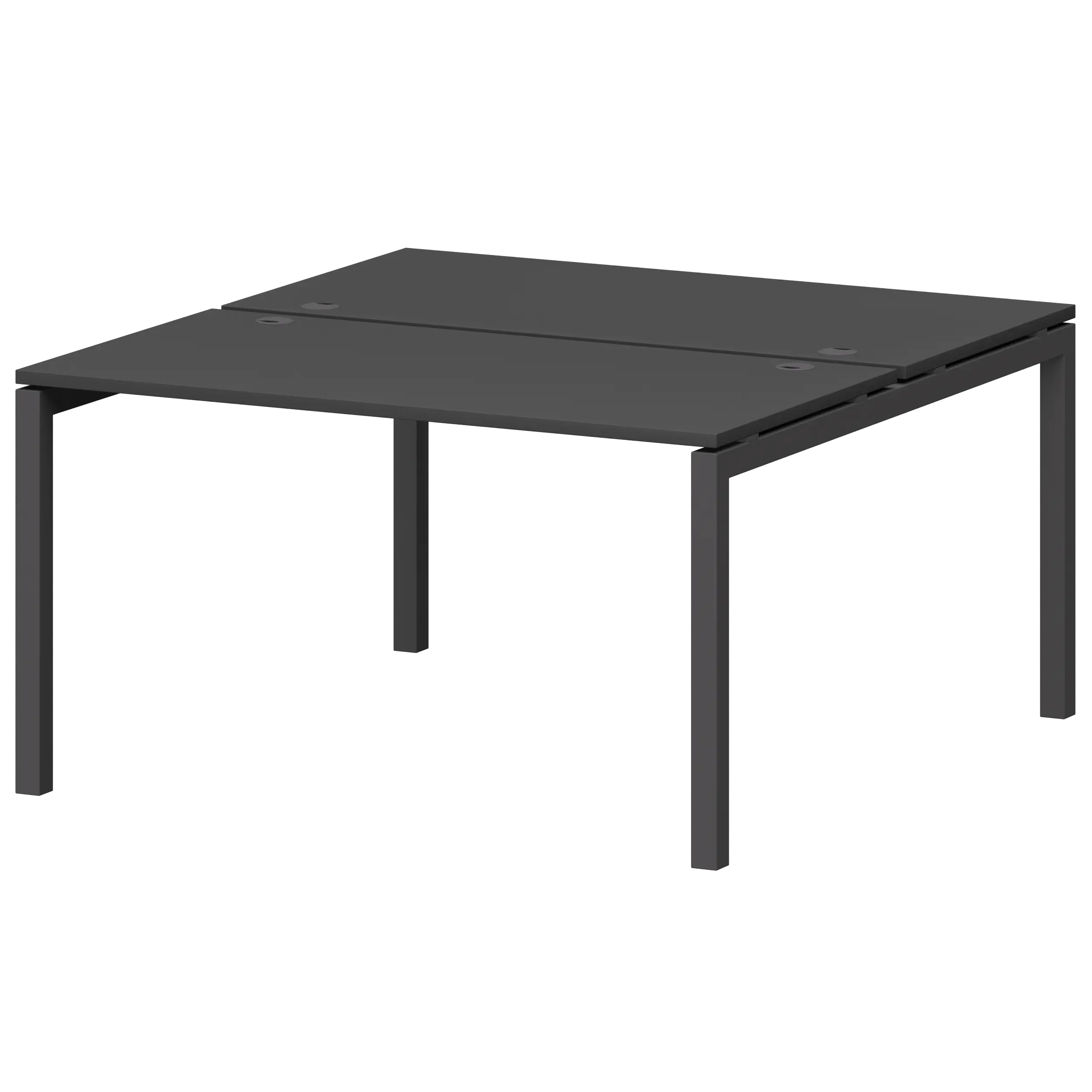 Бенч двойной на металлокаркасе Смарт СМС2-П-18К.149.Пр50 Графит/Антрацит