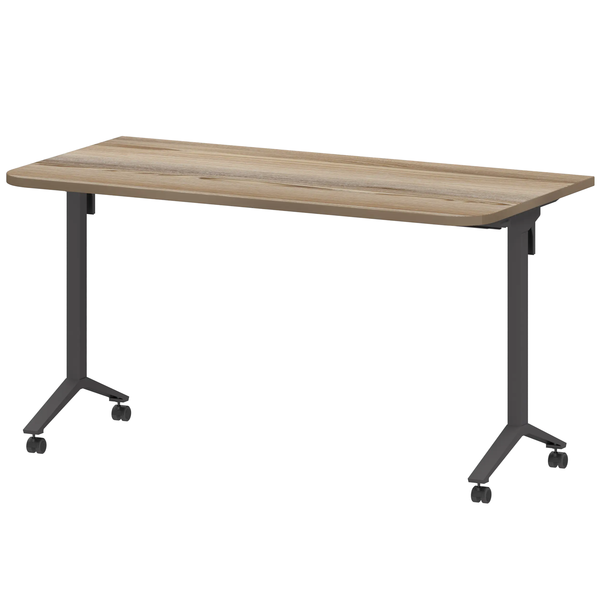 Стол мобильный складной радиусный Моби МБ25-140.70Р Дуб сафари/Антрацит