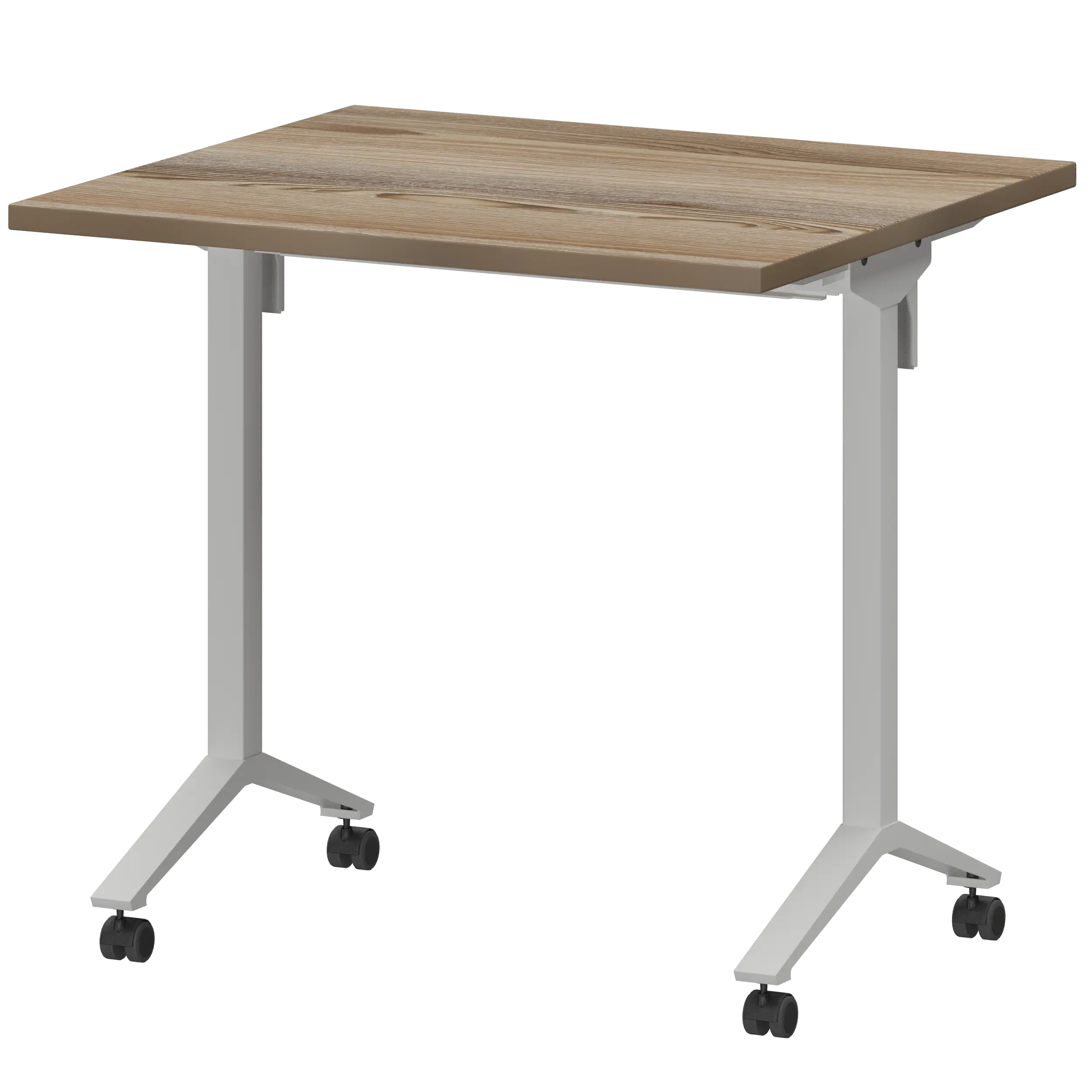 Стол мобильный складной Моби МБ25-80.70 Дуб сафари/Белый