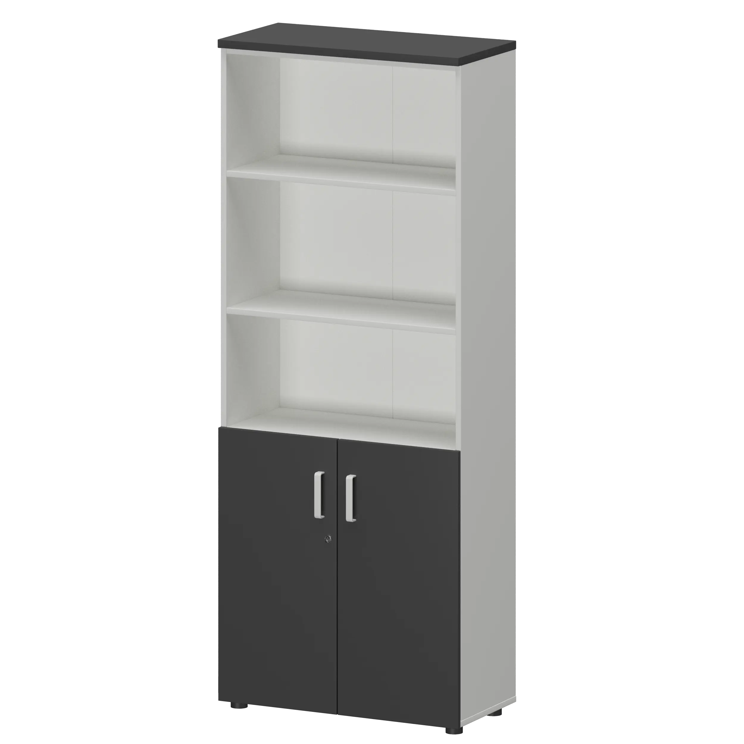 Шкаф Смарт СМШ-58Д2 Тип2 Белый/Графит