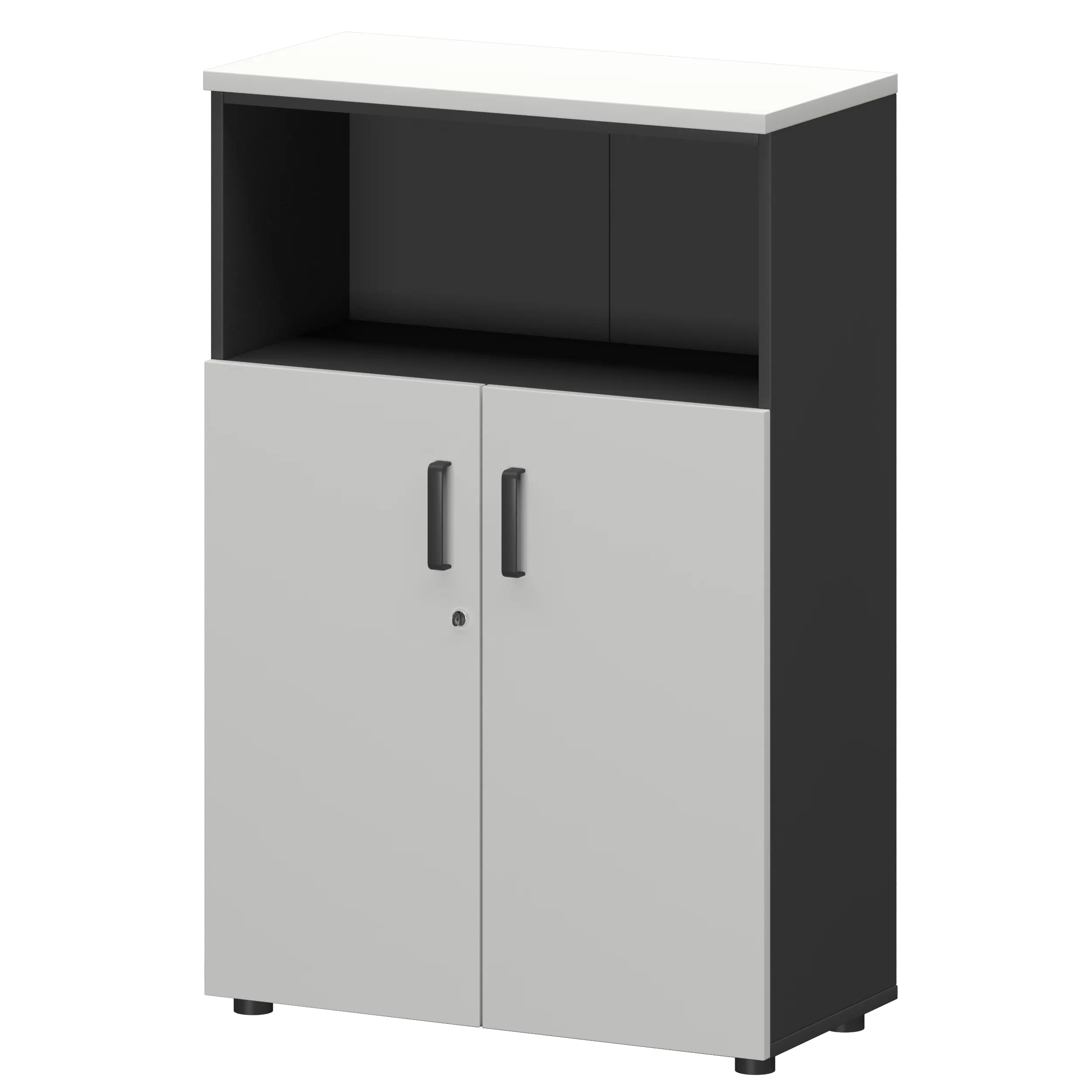 Шкаф Смарт СМШ-38Д2 Тип2 Графит/Белый