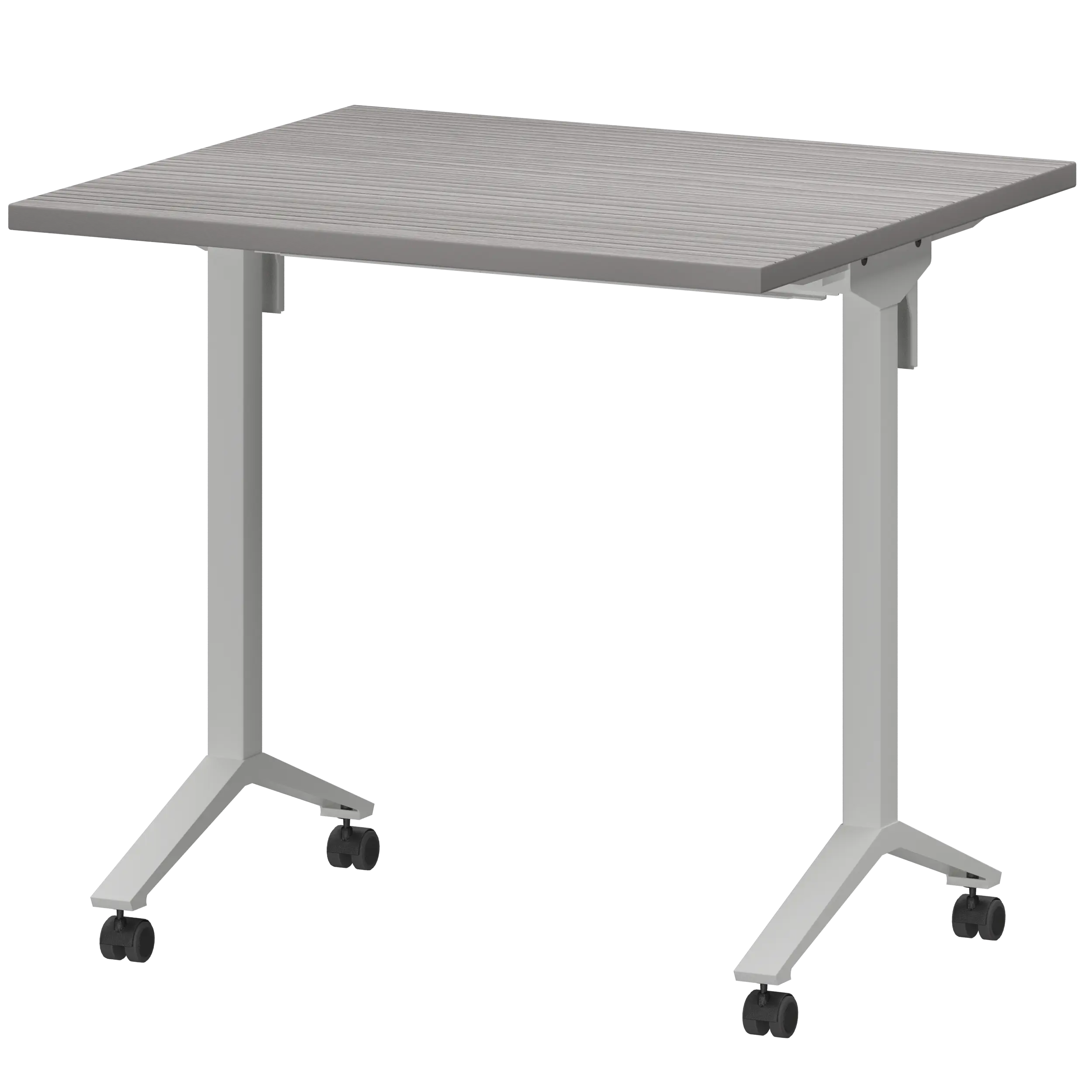 Стол мобильный складной Моби МБ25-80.70 Лиственница/Белый